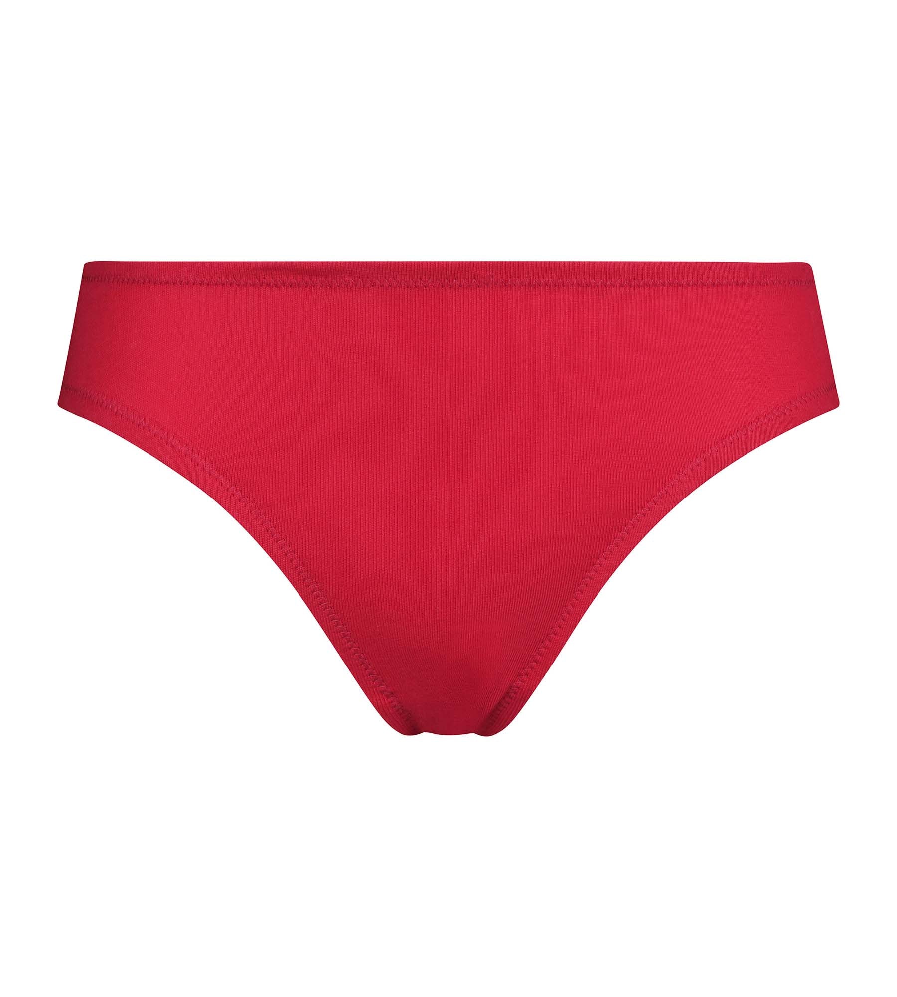 DIM Women's cotton midi briefs Rouge Chéri Dim Daily