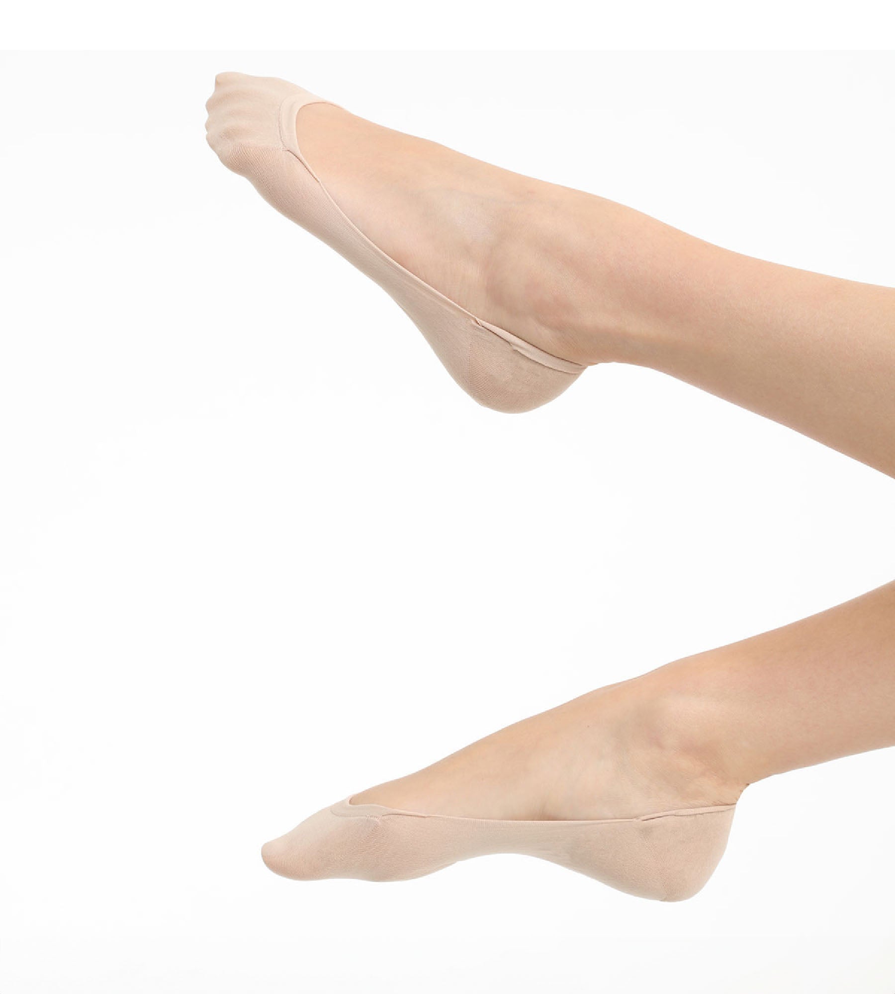 DIM Semelle Anti-Choc 40 cushioned footies in nude
