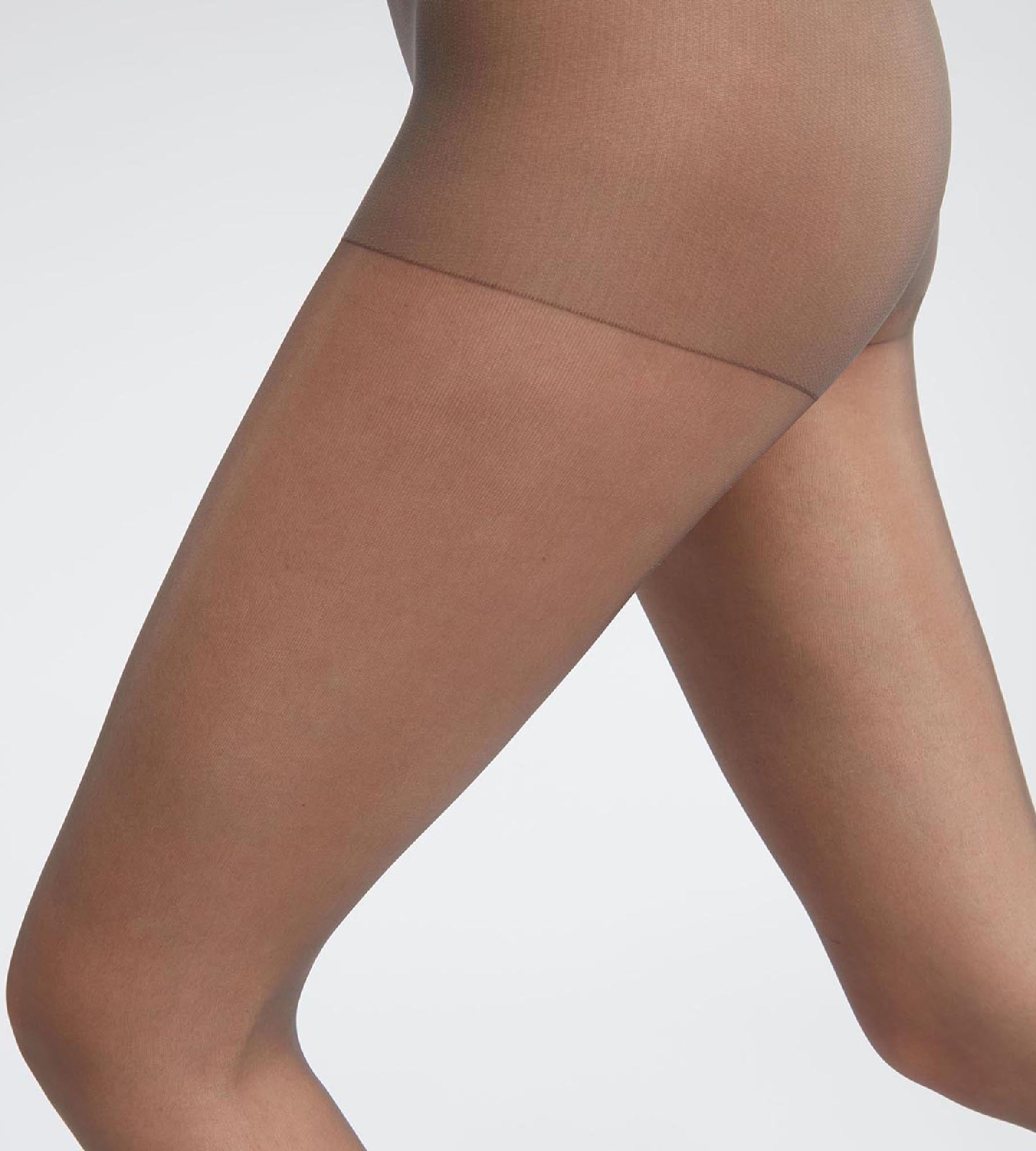 DIM Set of 2 transparent tights in grey Ultra Resist reinforced Lycra