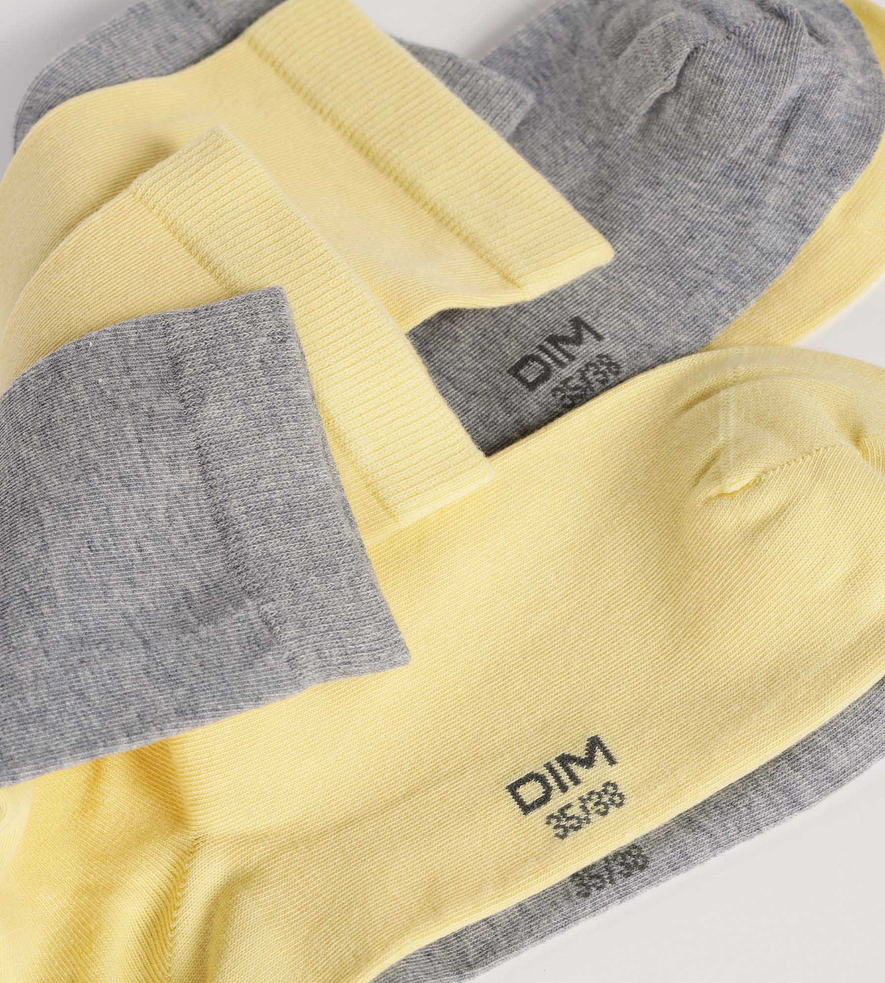 DIM Pack of 2 pairs of women's Banana cotton knee socks Dim