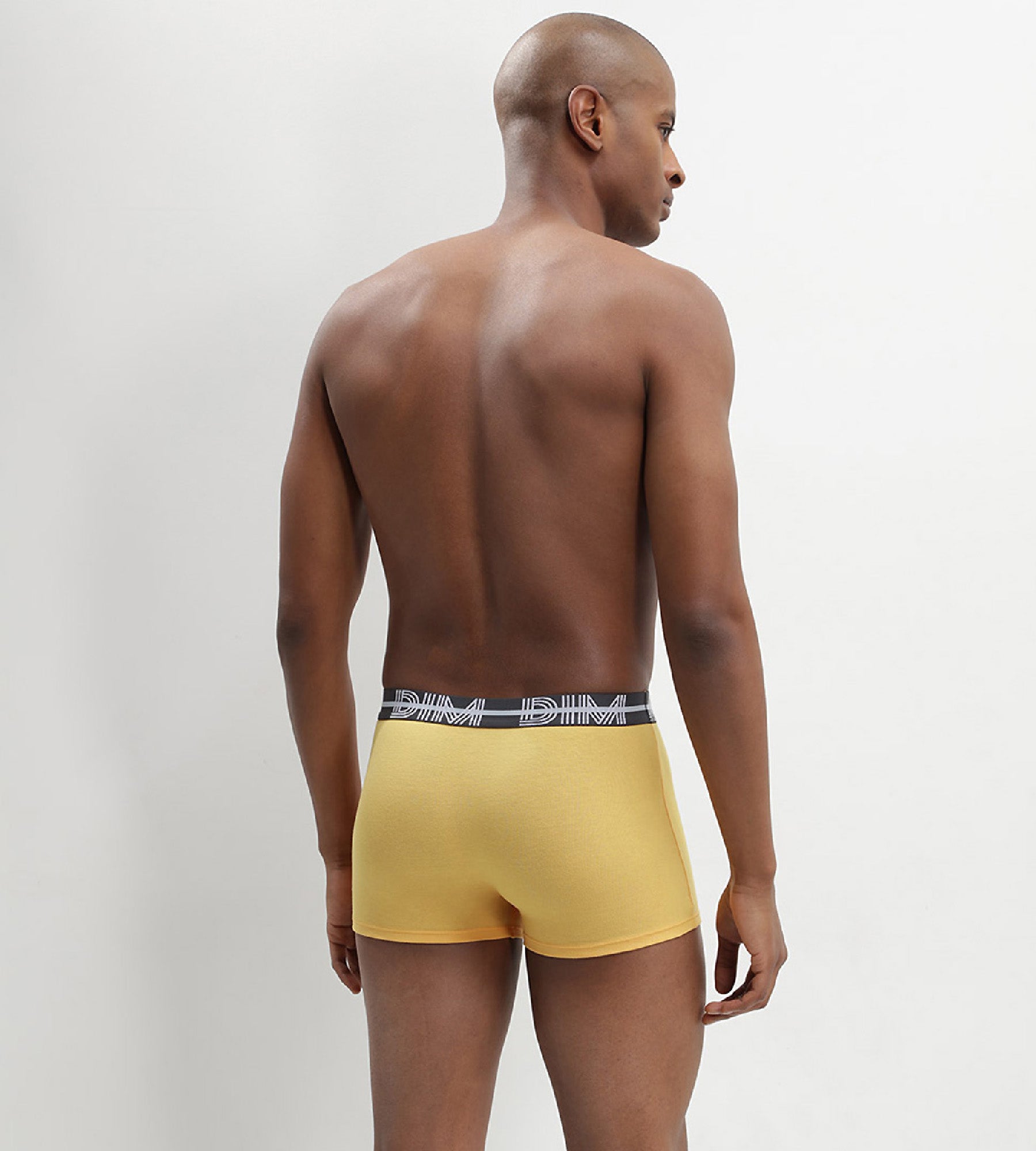 DIM Dim Powerful pack of 3 stretch cotton trunks with graphic waistband in blue
