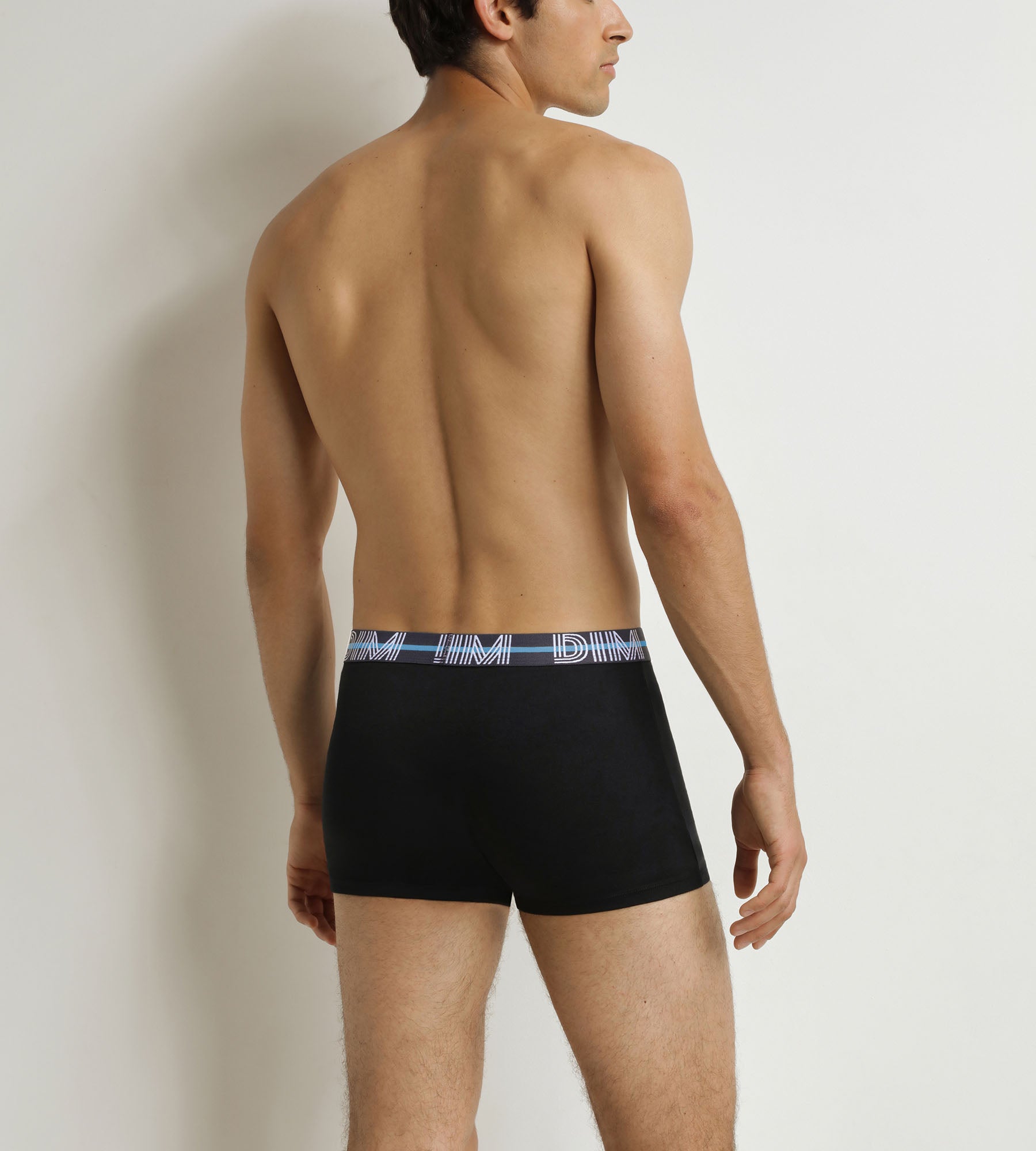 DIM Pack of 3 men's boxer shorts Black Blue Powerful
