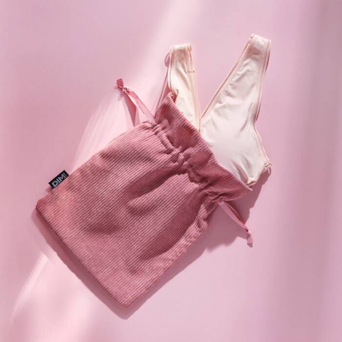 DIM Pink pouch