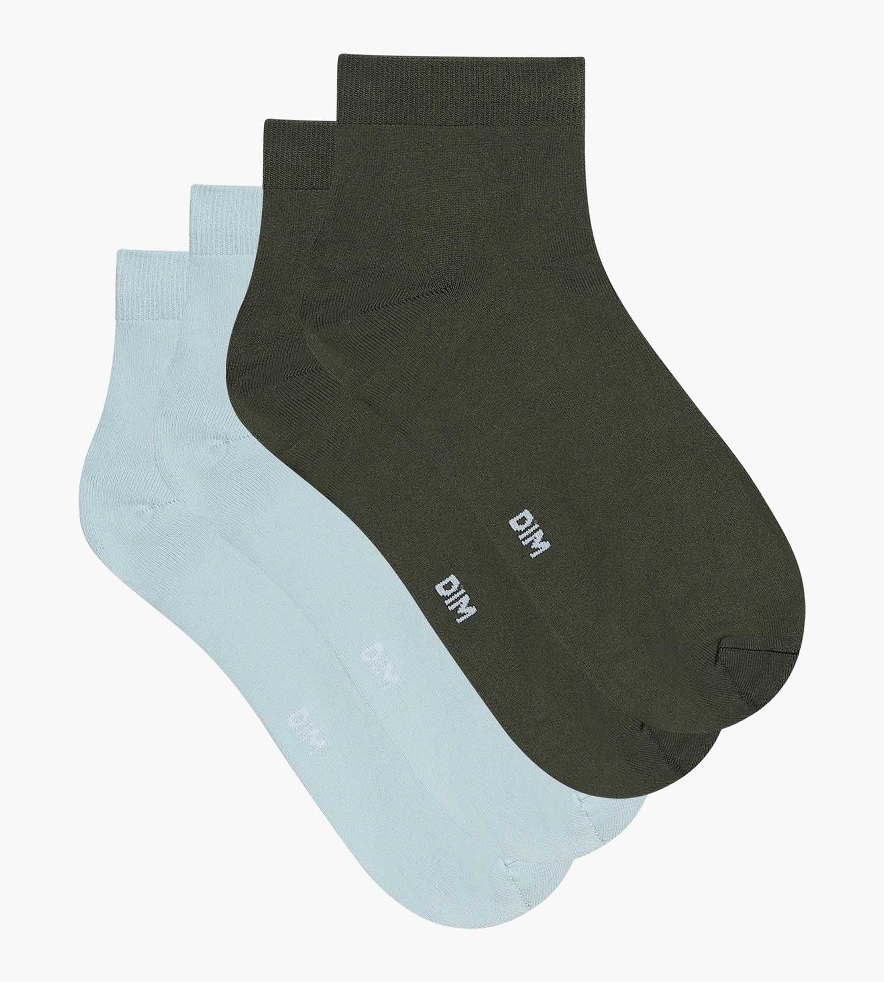 DIM Pack of 2 pairs of women's socks Green Blue Skin