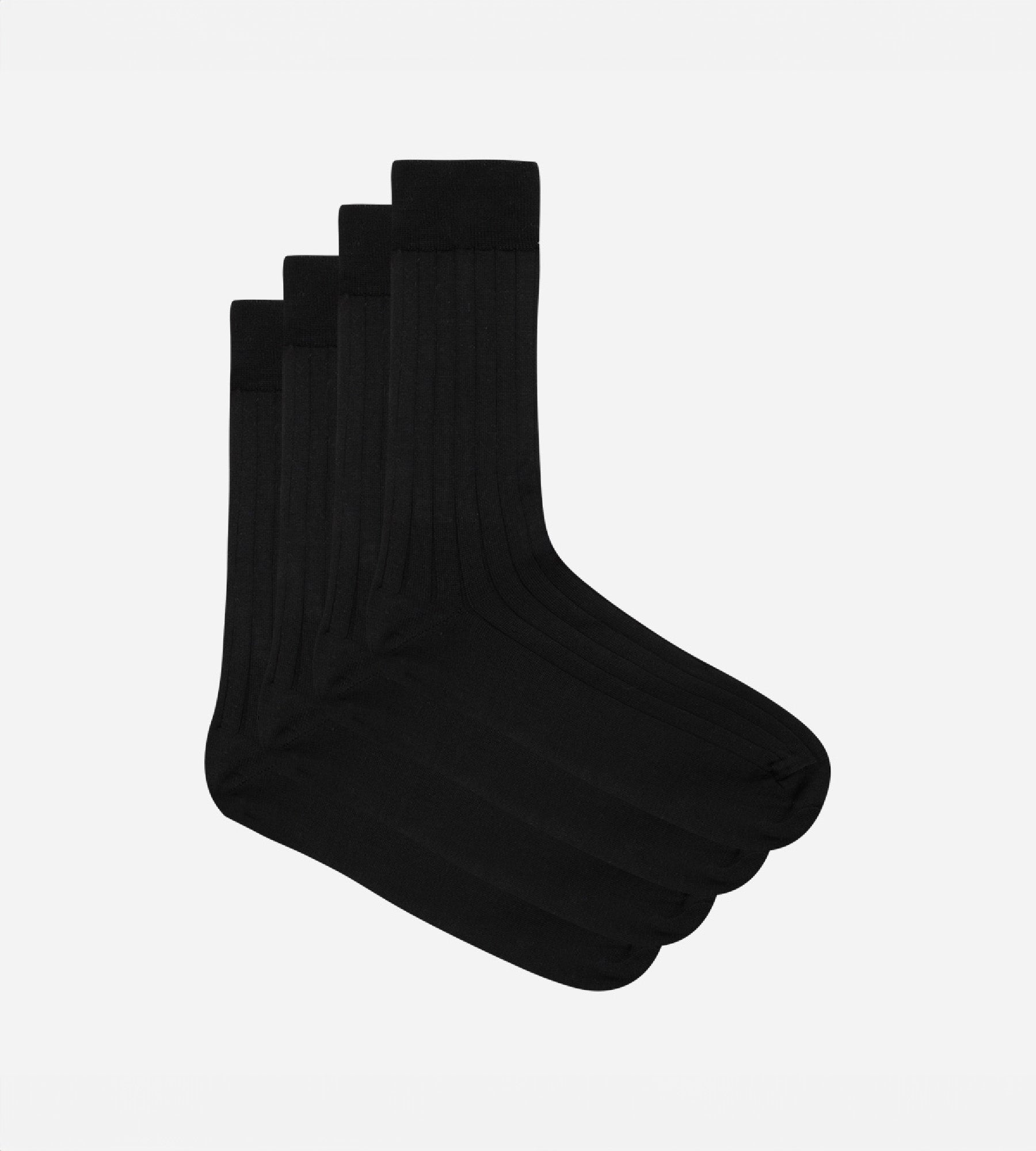DIM Pack of 2 pairs of black lisle socks for men