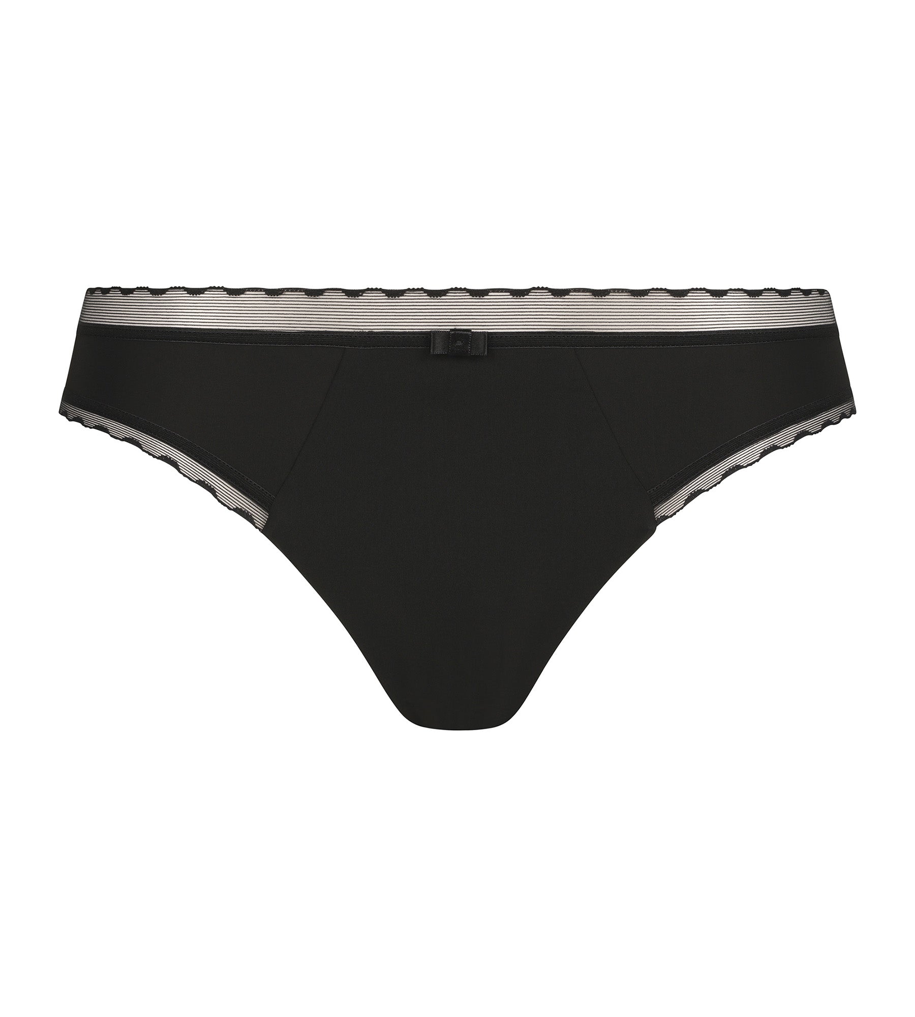 DIM Women's microfiber and tulle briefs Black Dim Daily Confort