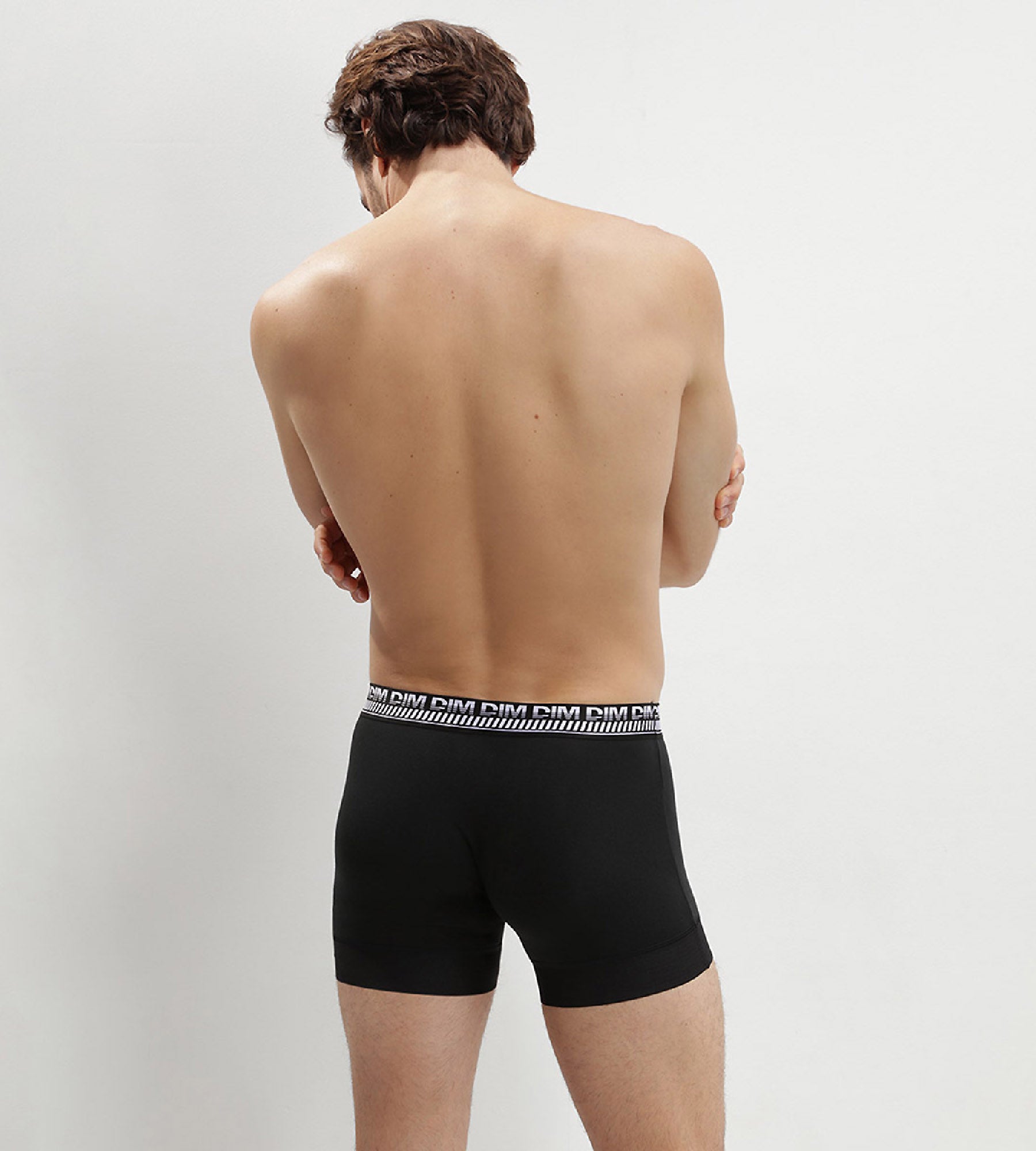 DIM Pack of 2 black boxers for men 3D Stay and Fit