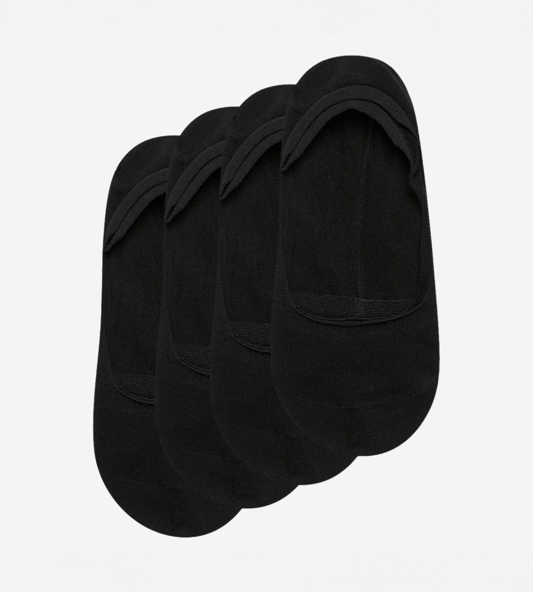 DIM Pack of 2 pairs of black cotton footies for women