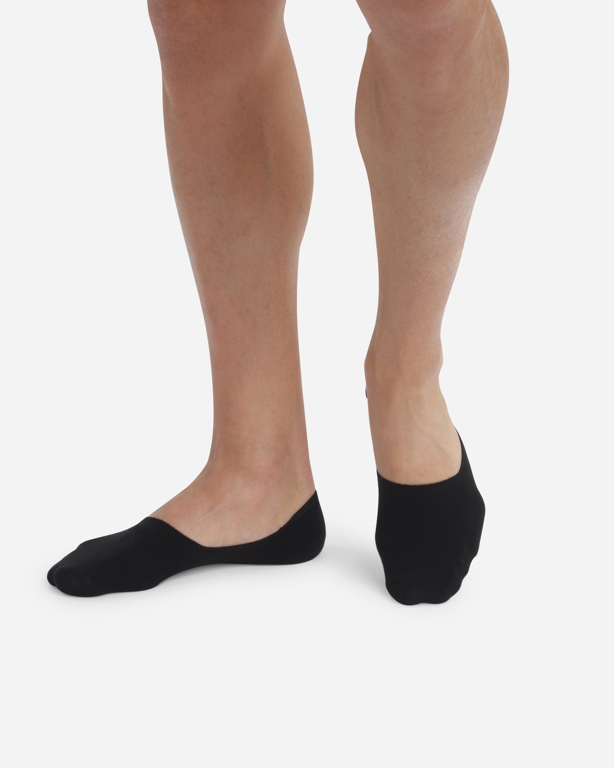 DIM Pack of 2 pairs of black cotton footsies for men