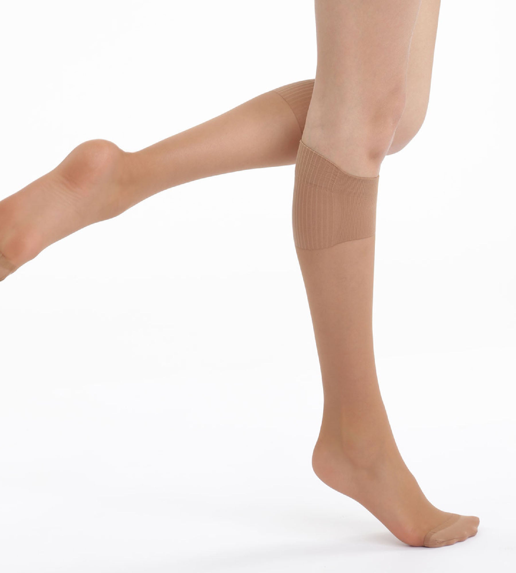 DIM Pack of 2 Absolu Flex 20D Cinnamon Knee Highs