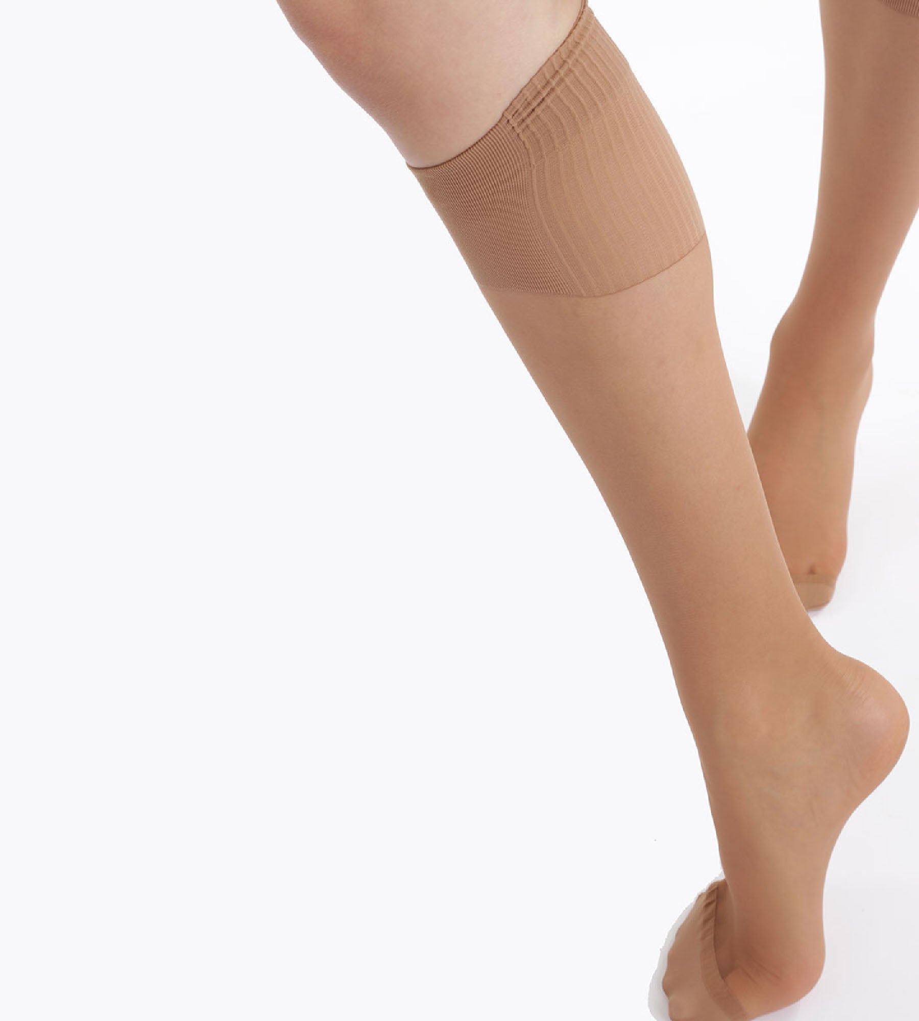 DIM Pack of 2 Absolu Flex 20D Cinnamon Knee Highs