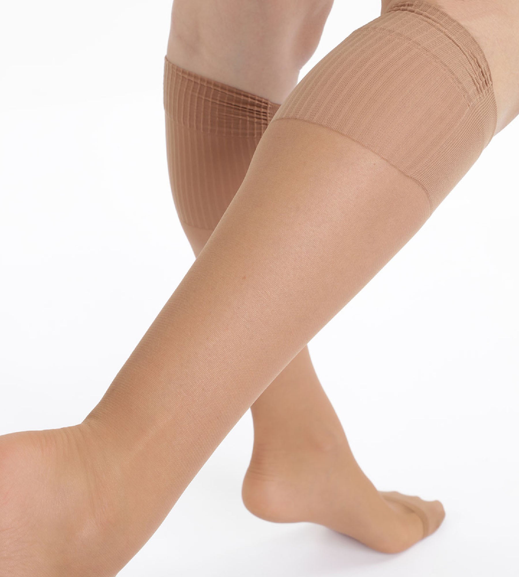DIM Pack of 2 Absolu Flex 20D Cinnamon Knee Highs