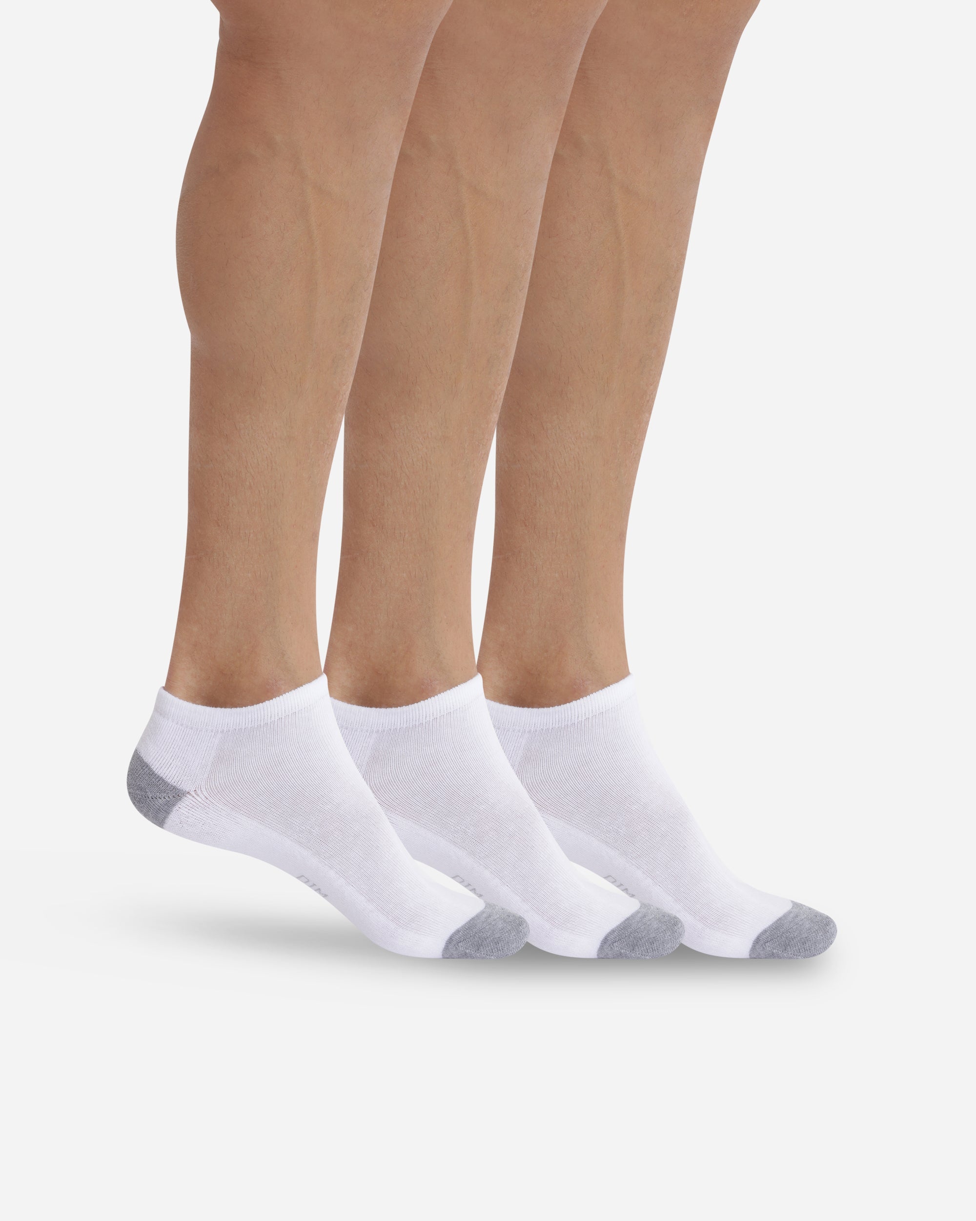 DIM Pack of 3 pairs of invisible trainer socks for men