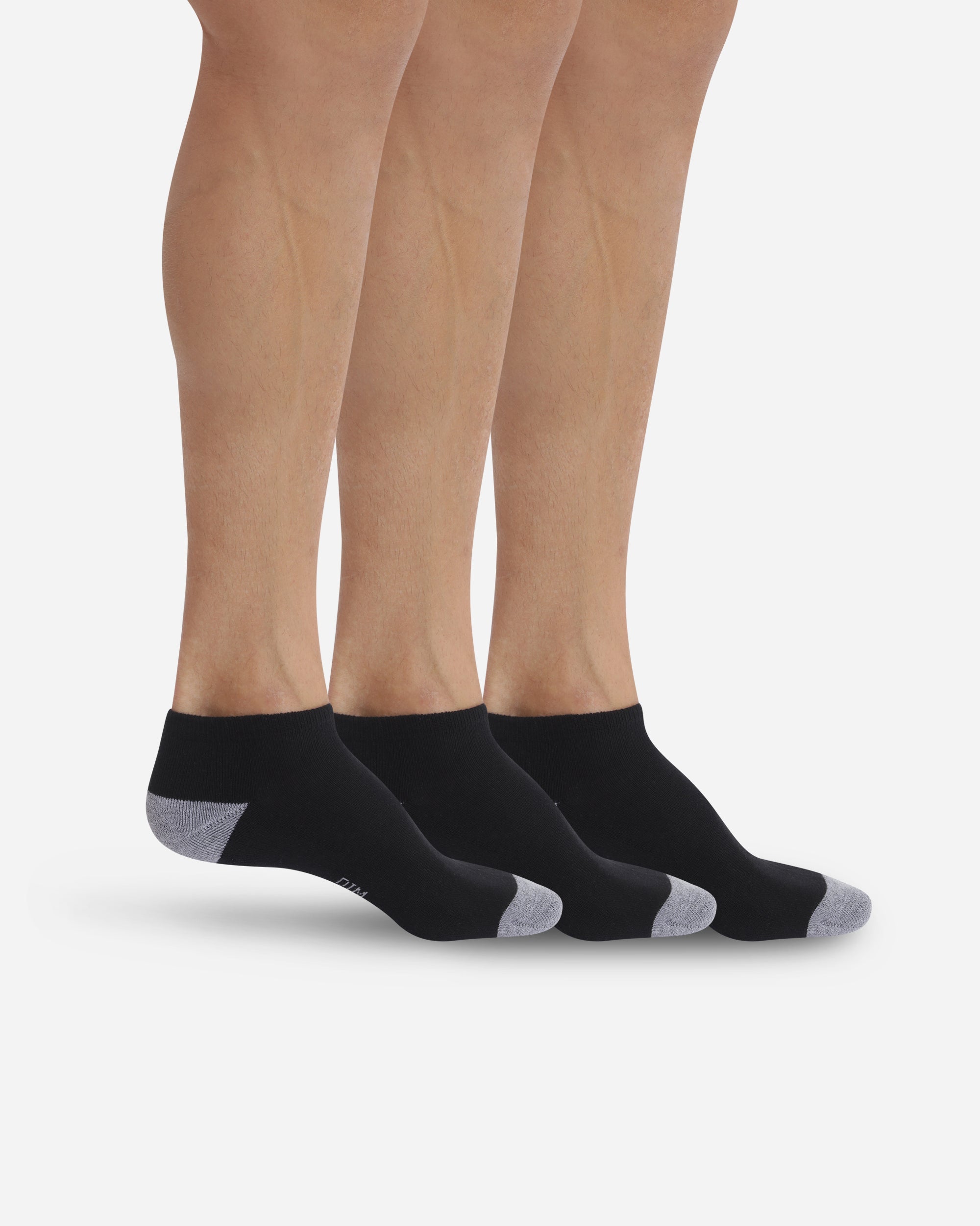 DIM Pack of 3 pairs of black EcoDIM Micro trainer socks