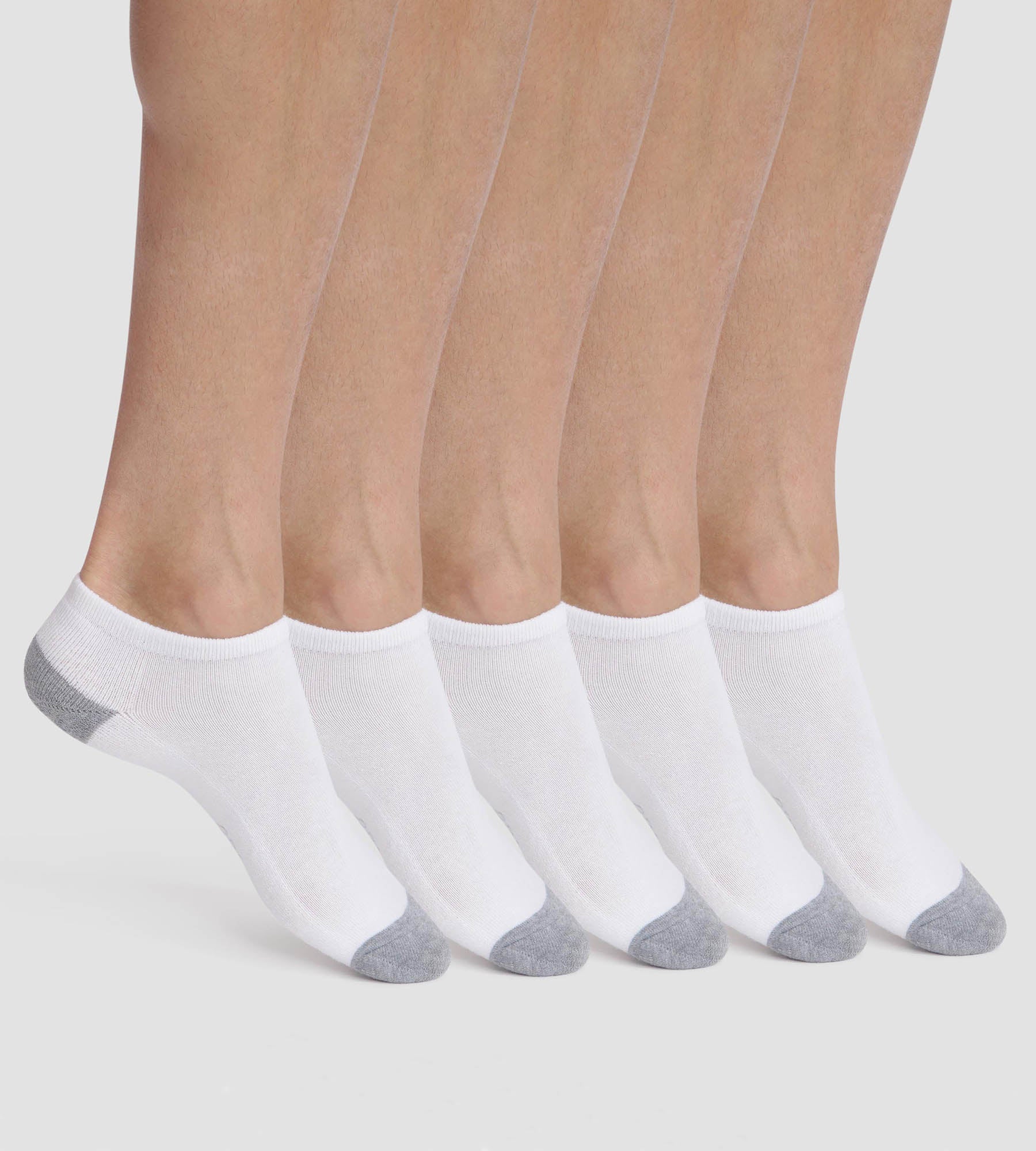 DIM Pack of 5 pairs of men's white cotton socks EcoDim Sport