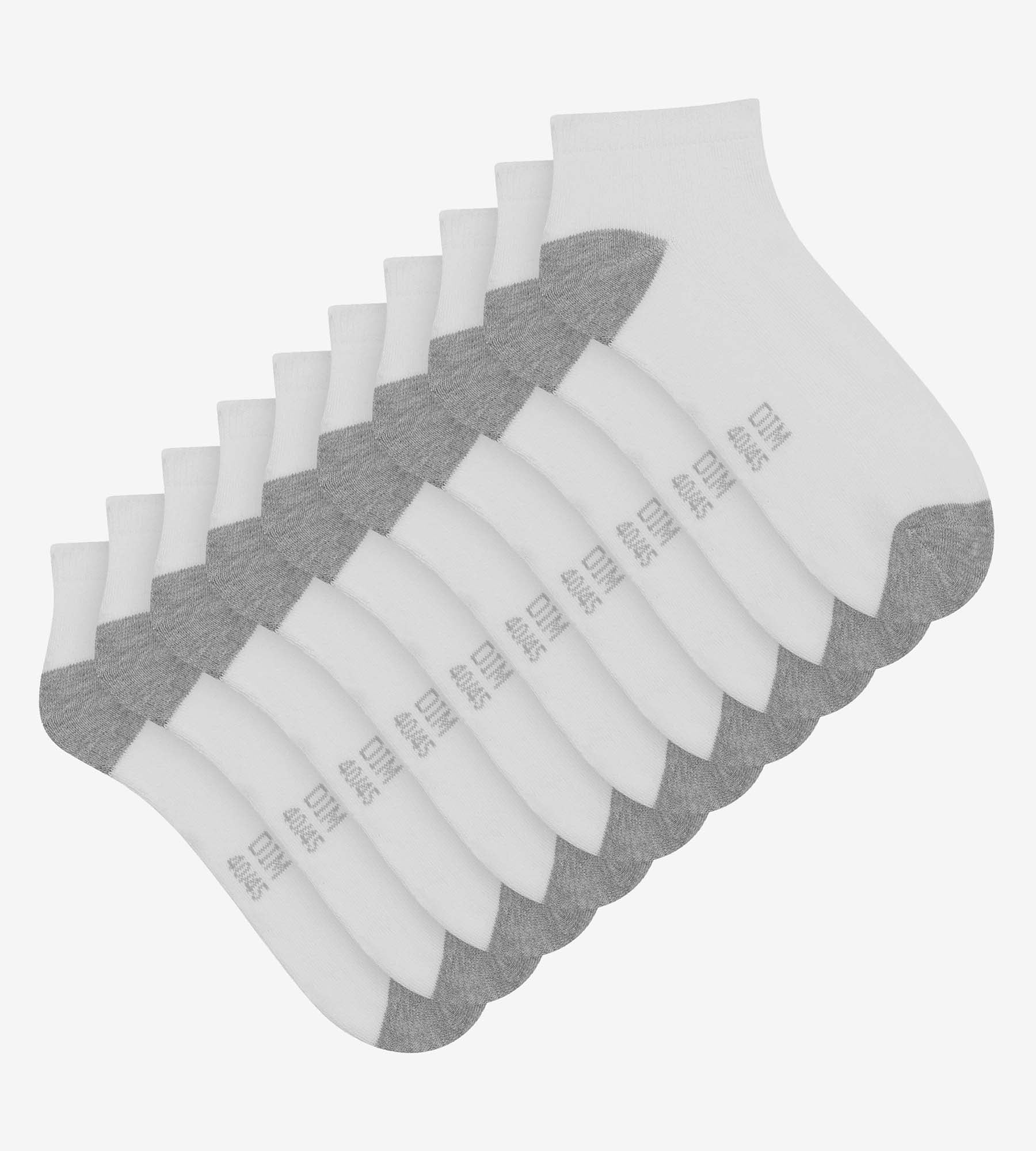 DIM Pack of 5 pairs of men's white cotton socks EcoDim Sport