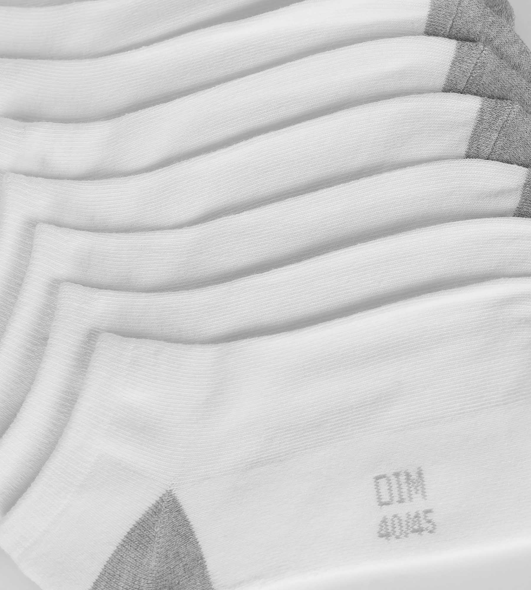 DIM Pack of 5 pairs of men's white cotton socks EcoDim Sport