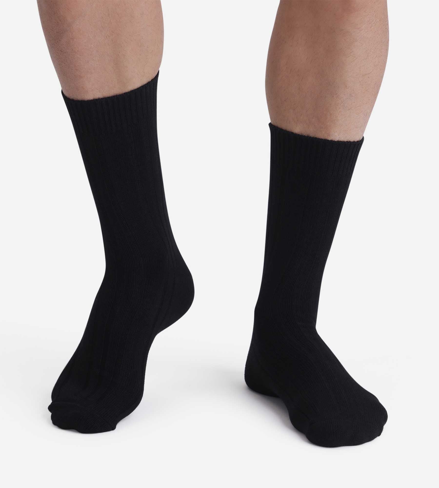 DIM Pack of 2 pairs of men's socks Black Bamboo