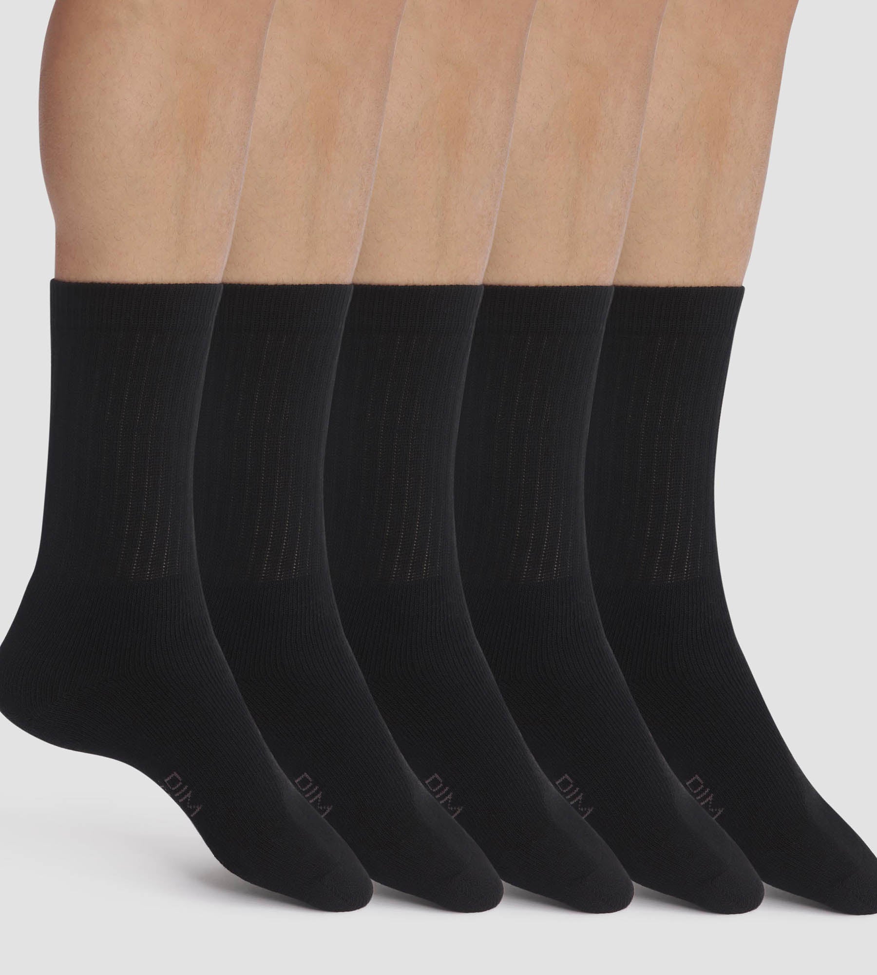 DIM Pack of 5 pairs of men's socks Black EcoDim Sport