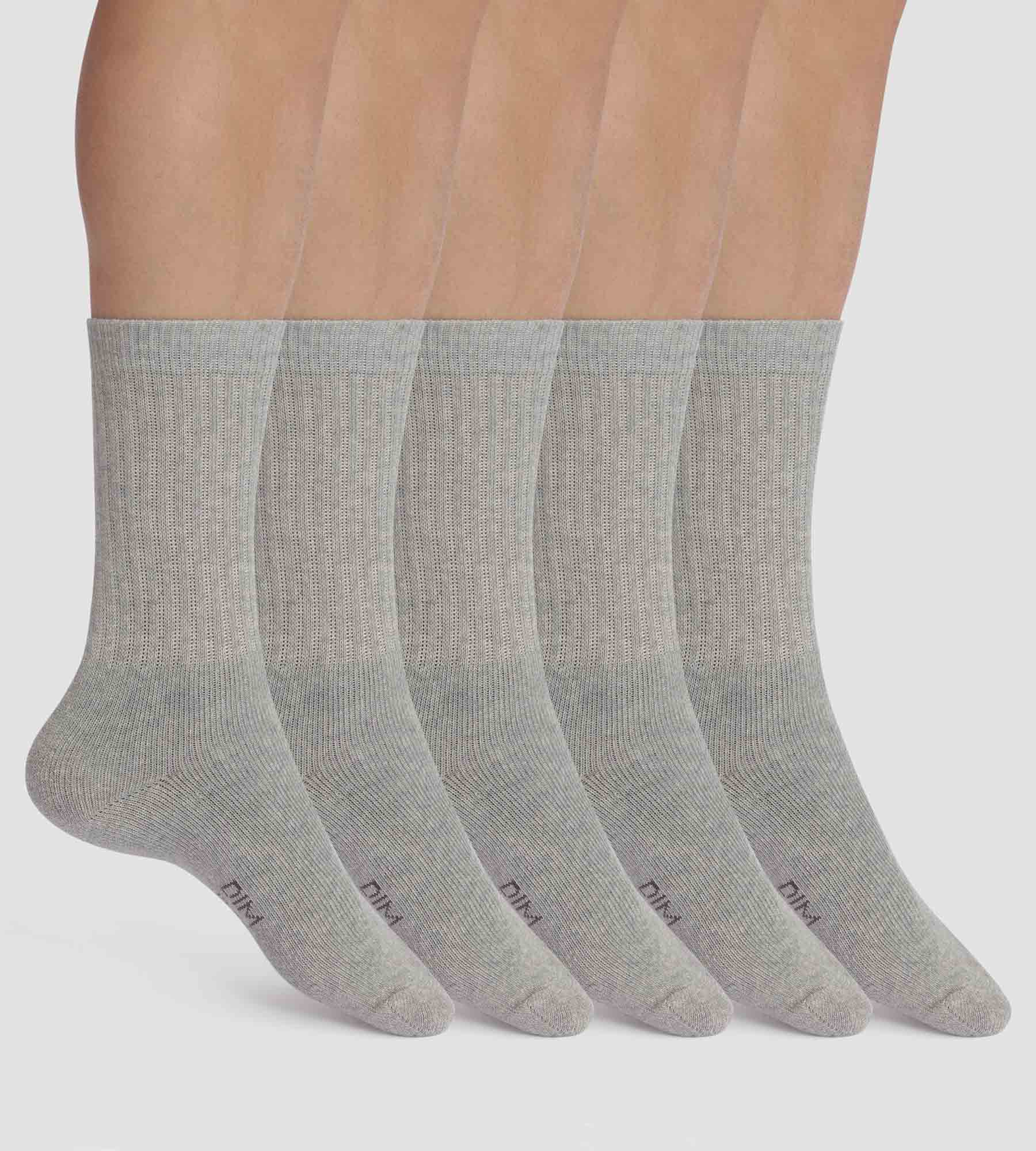 DIM Pack of 5 pairs of EcoDim Sport grey mottled men's socks