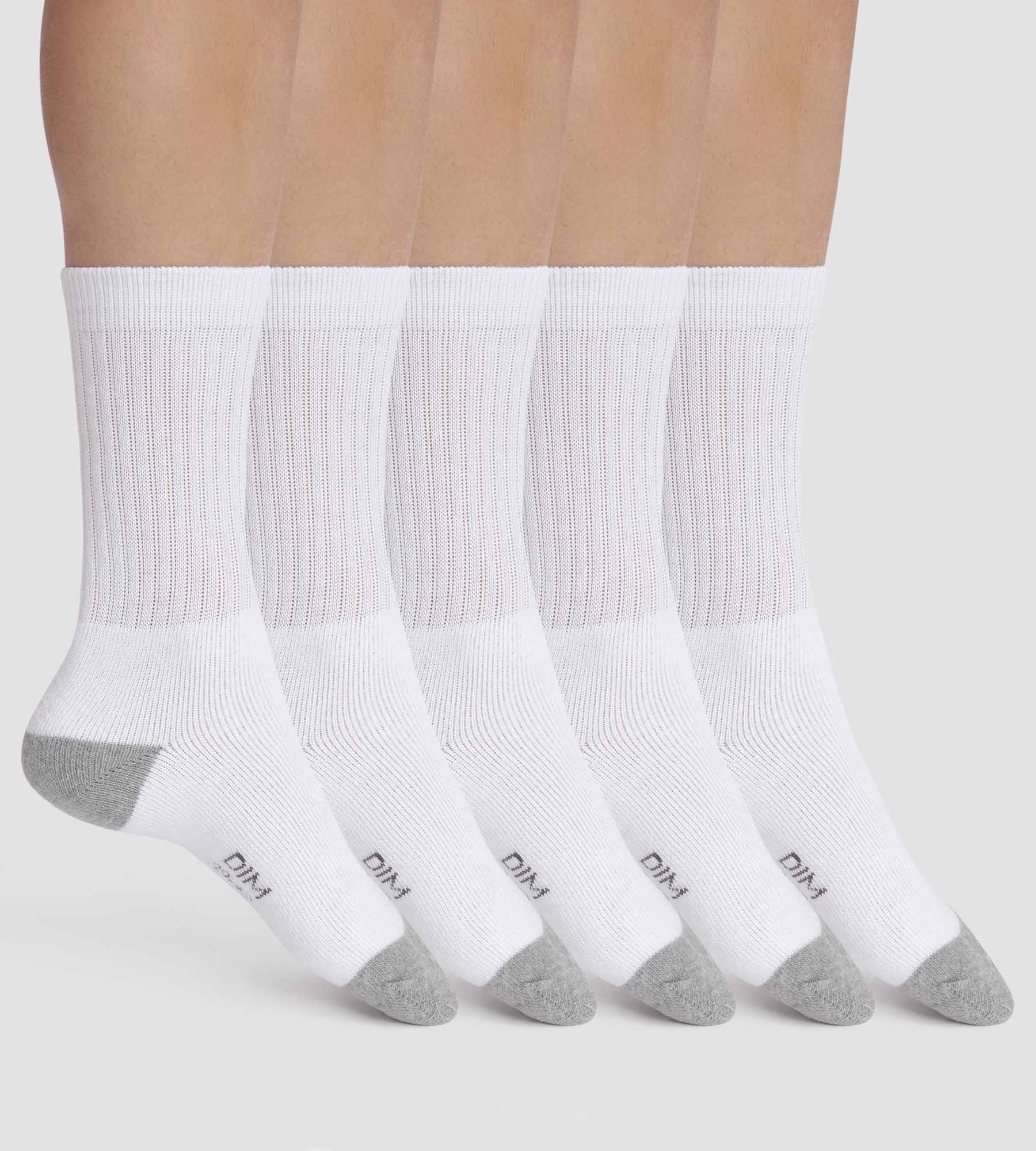 DIM Pack of 5 pairs of EcoDim Sport Men's White and Grey Socks