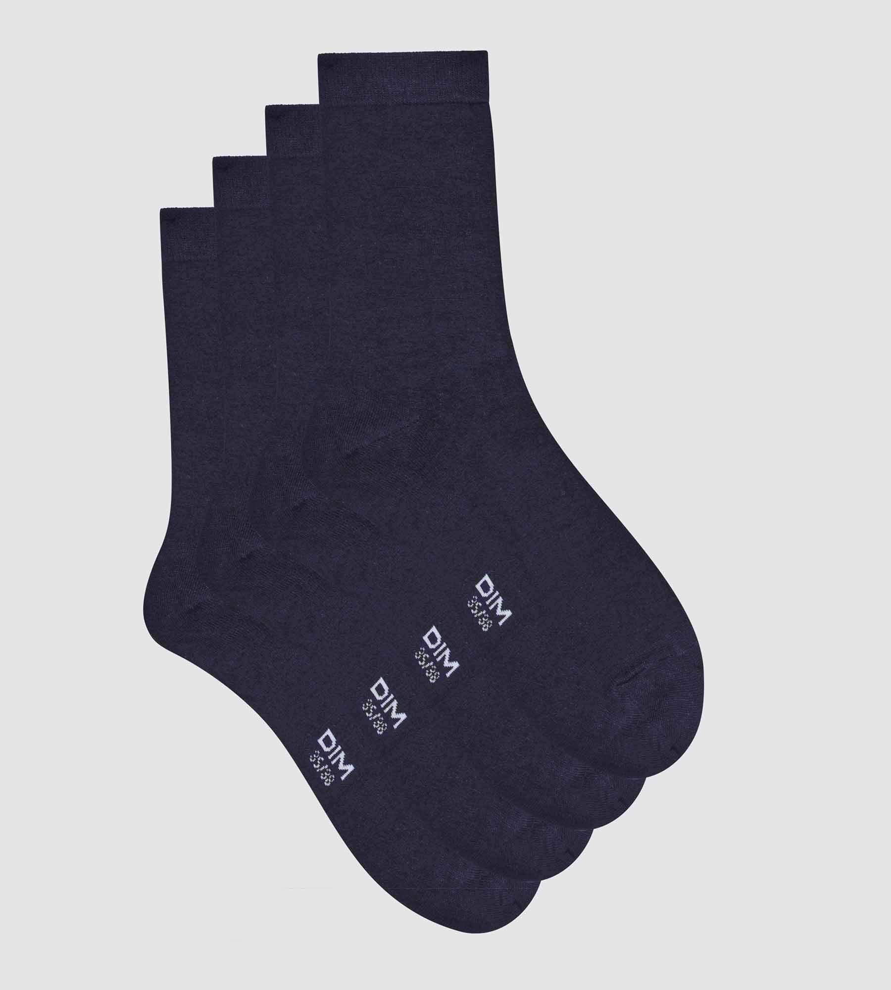 DIM Pack of 2 pairs of women's viscose socks in Navy Blue Dim Bambou
