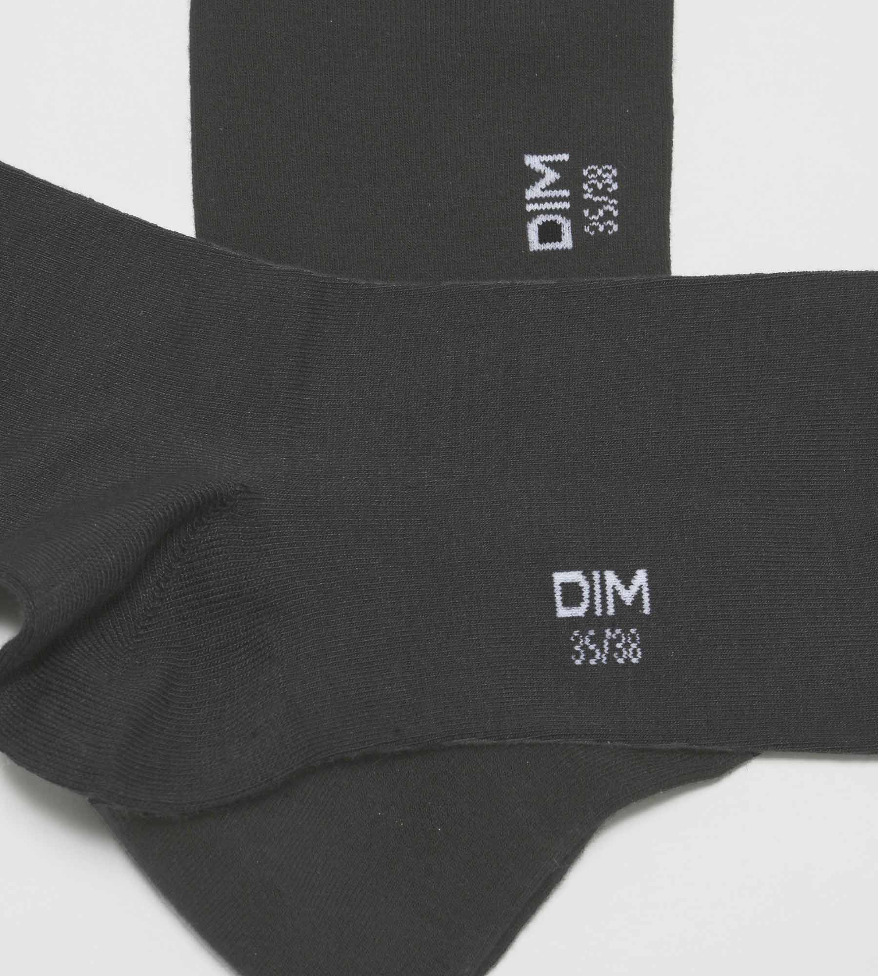 DIM Pack of 2 pairs of women's viscose socks in Anthracite Dim Bambou