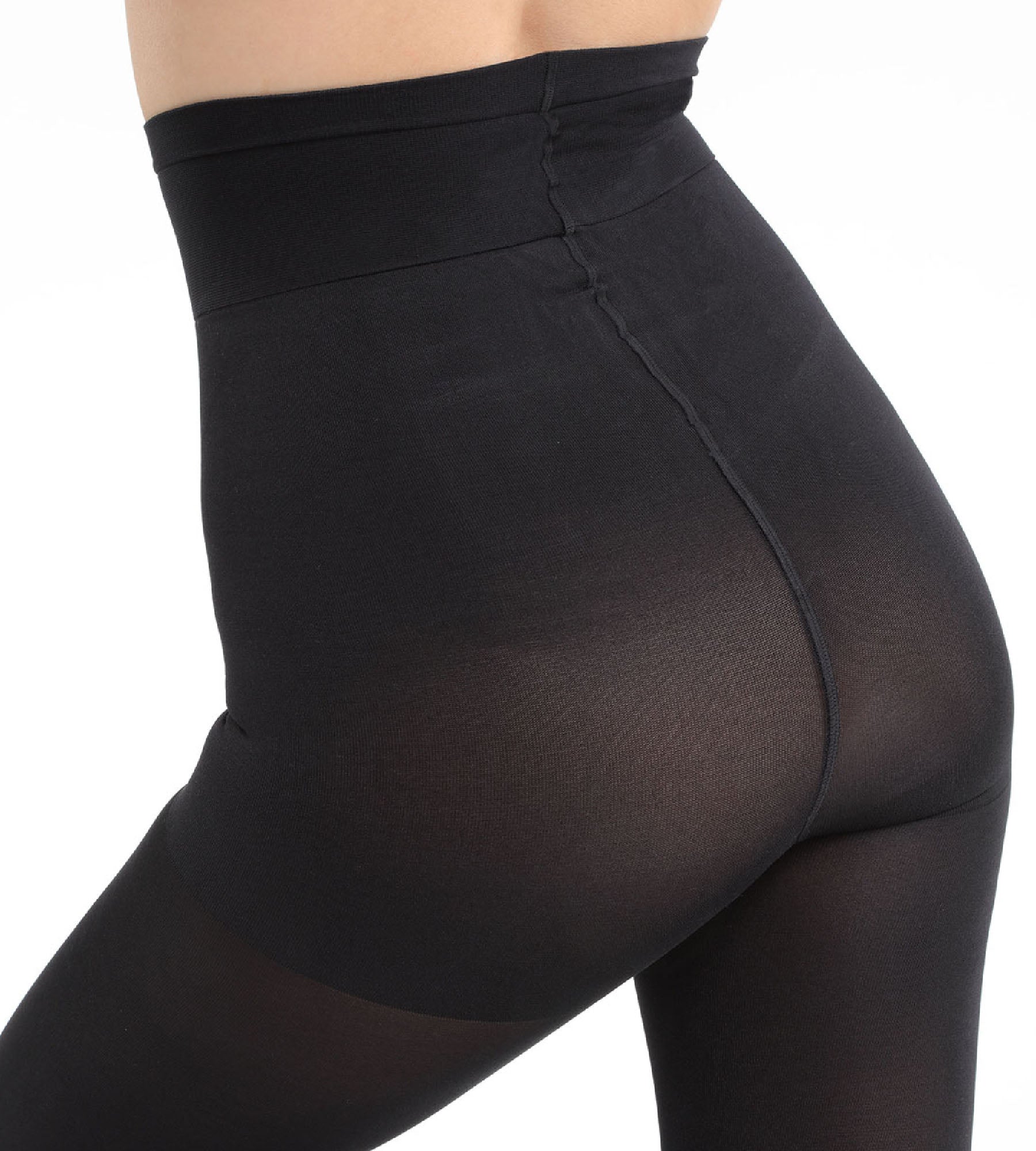 DIM Diam’s Ventre Plat 67 blackout tummy slimming tights in black