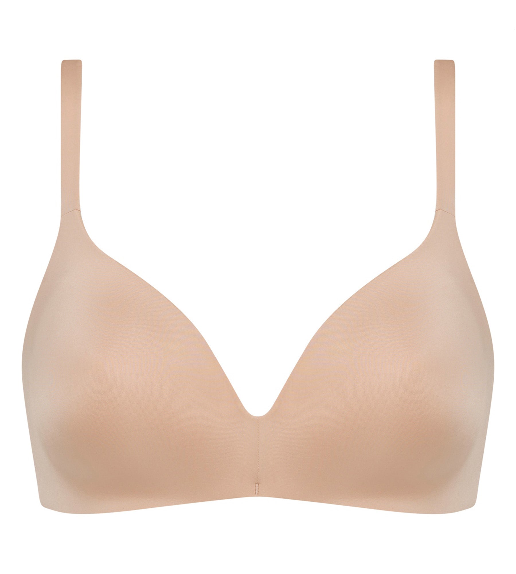 DIM InvisiFree nude wireless padded triangle bra