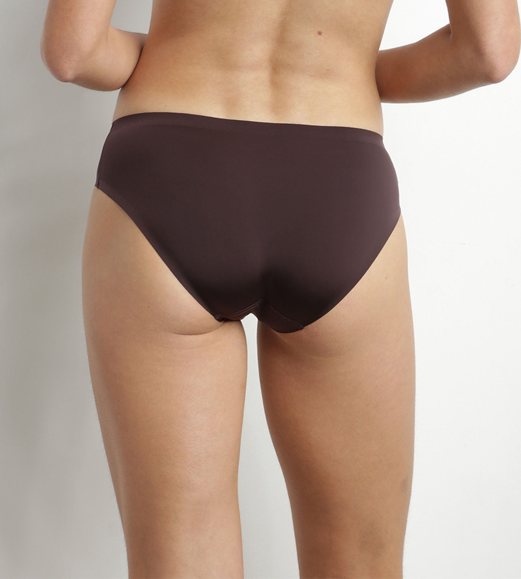 DIM Dim InvisiFree precious brown microfibre briefs