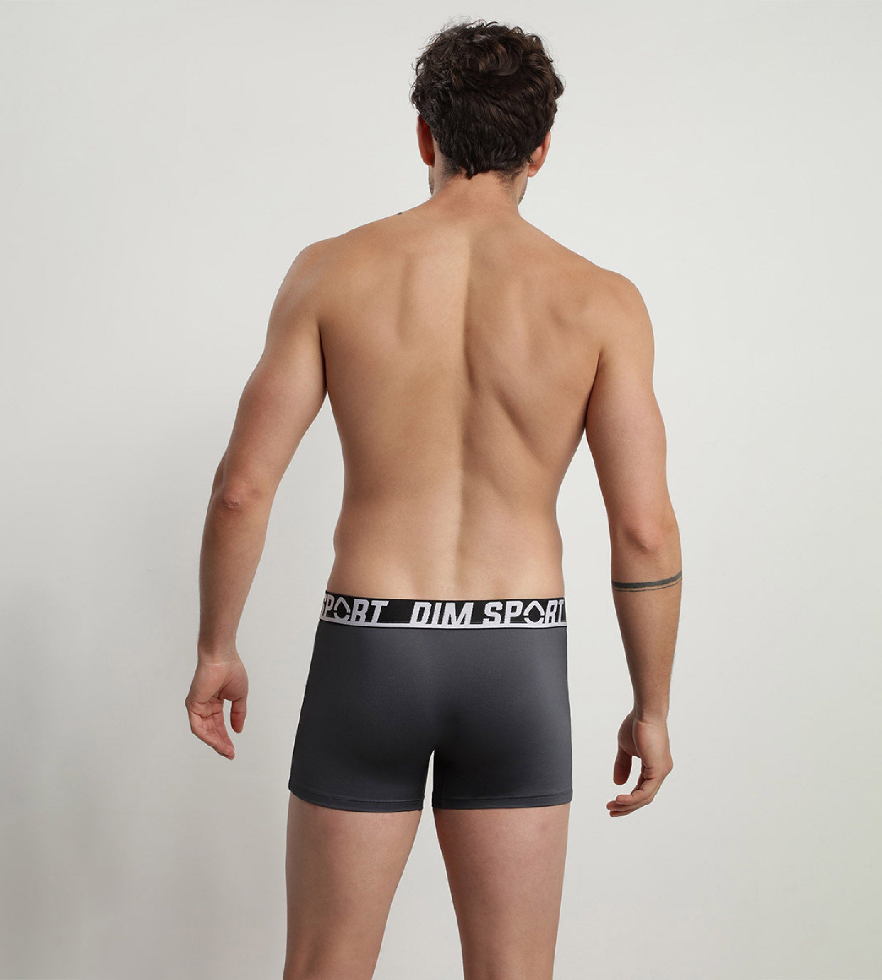 DIM Pack of 3 men's Purple Dim Sport thermo-regulating microfibre boxers