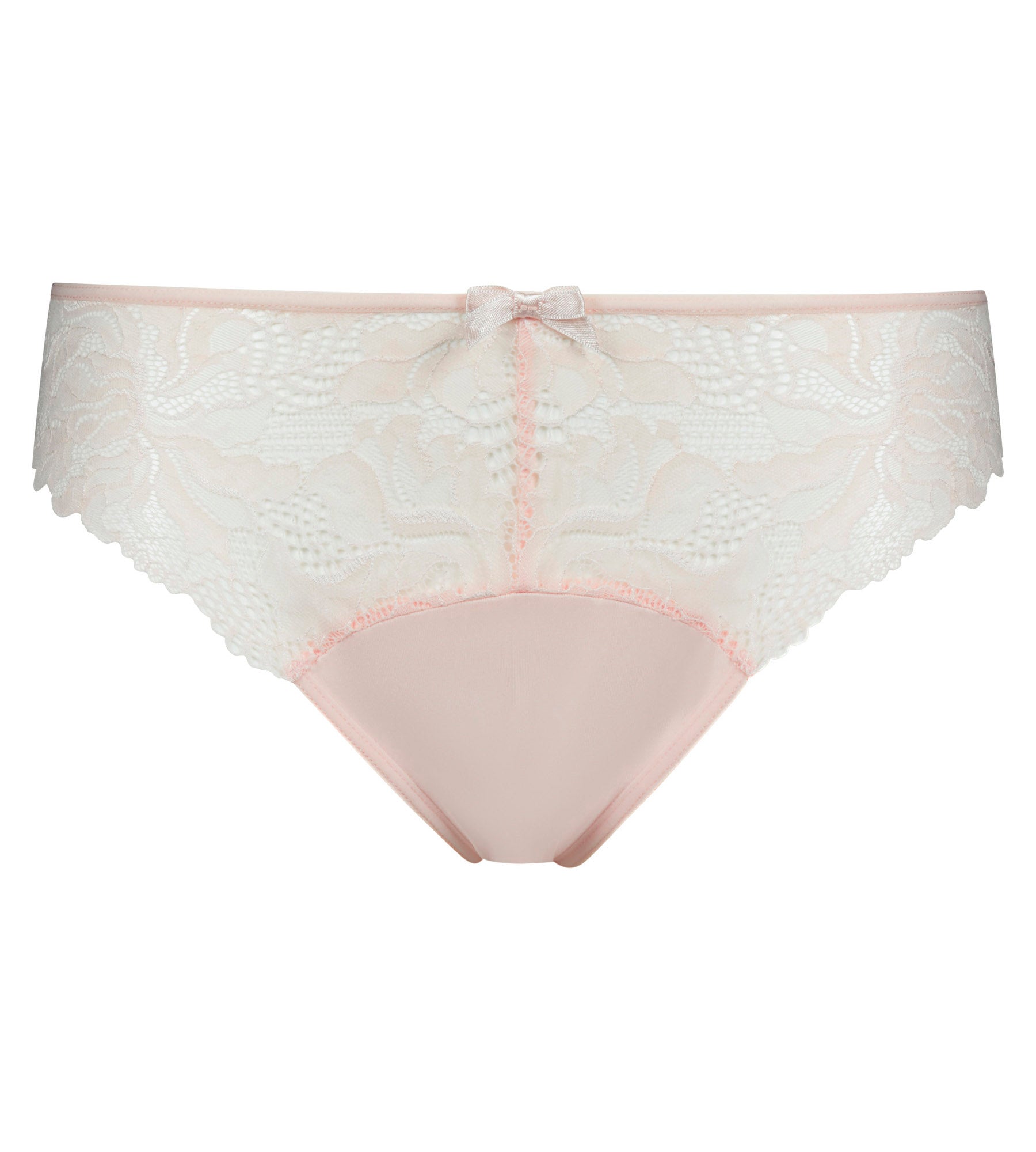 DIM Women's lace and microfibre briefs in Pink Ballerine Generous Essentiel