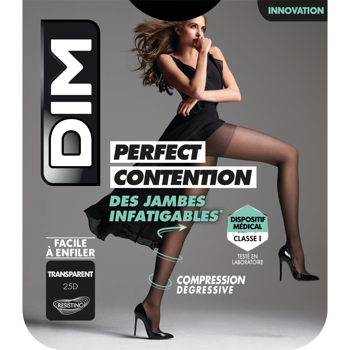 DIM Women's sheer black tights DIM Perfect Contention 25D