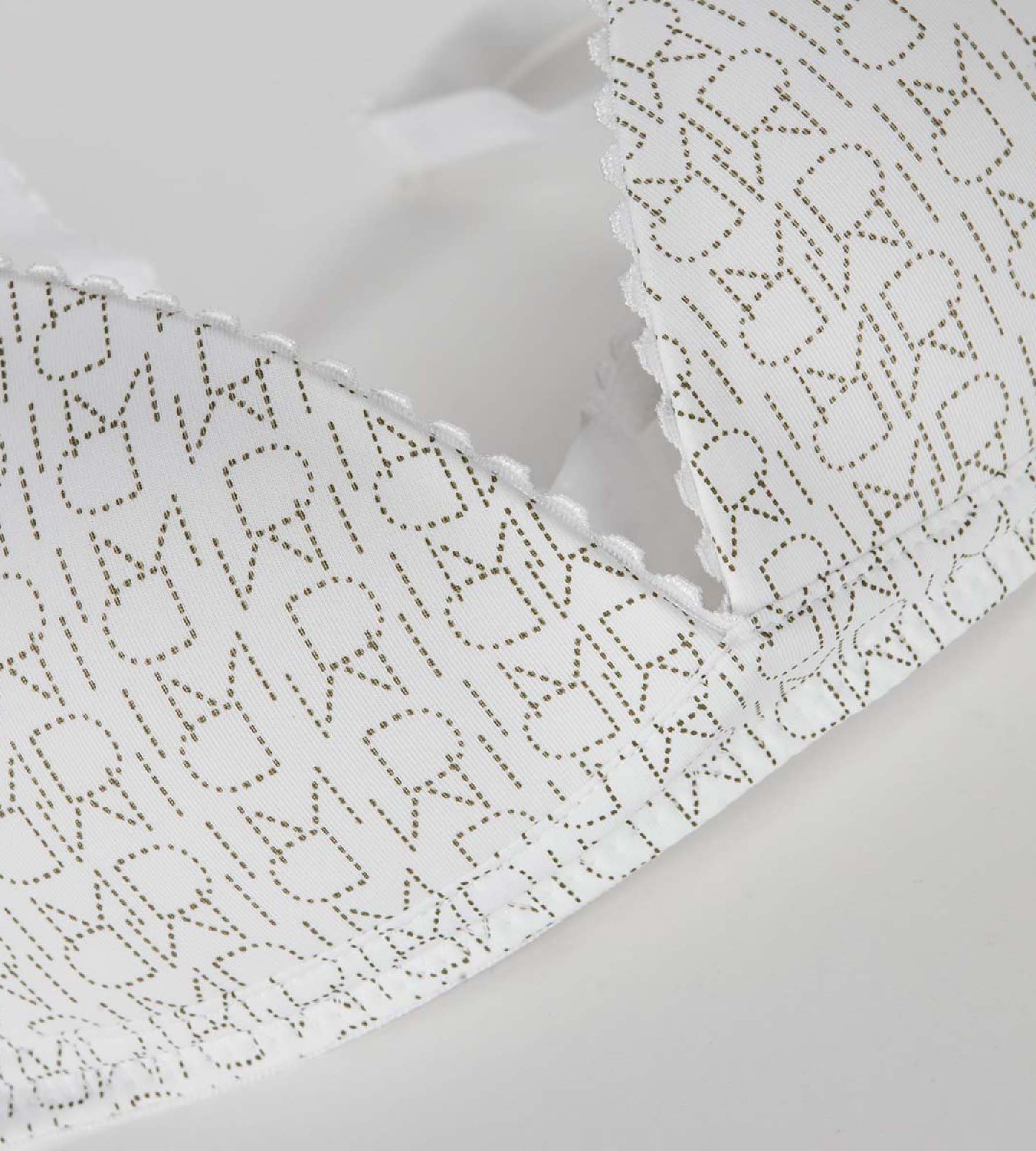 DIM White Triangle bra - DIM Touch Girl
