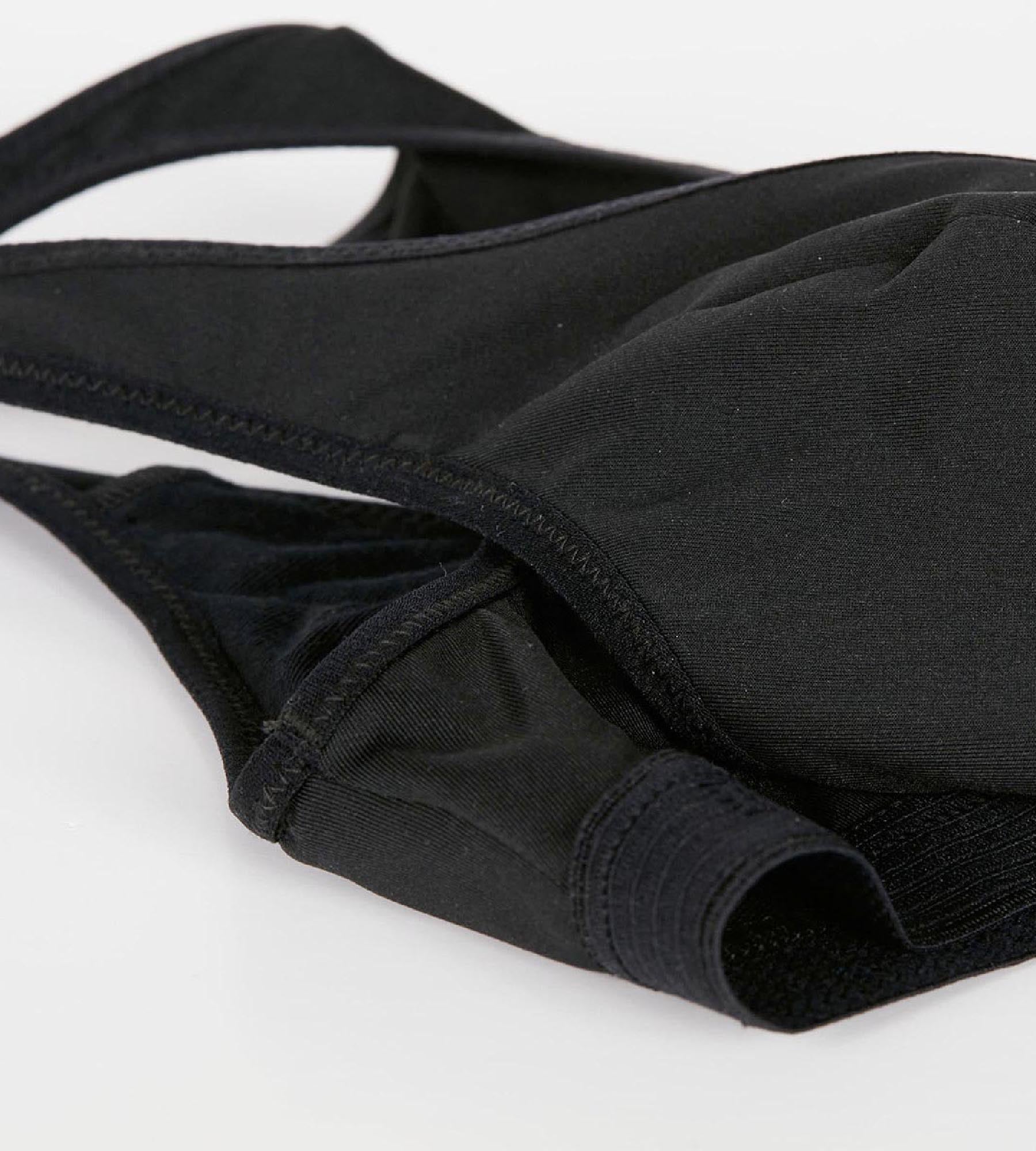 DIM Black sports bra DIM Pocket Micro Girl