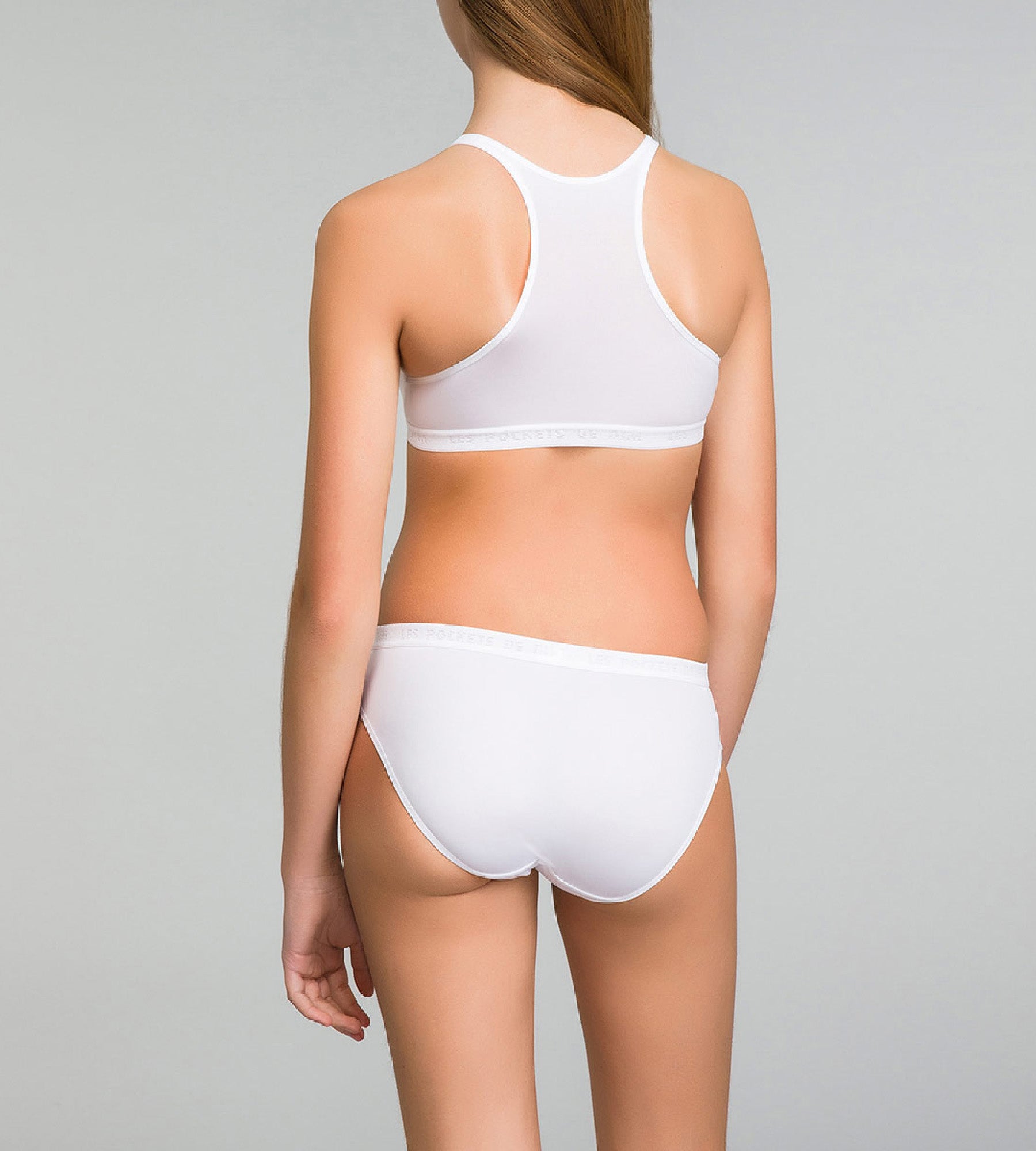 DIM 2 pack white briefs for girl - Pocket Micro