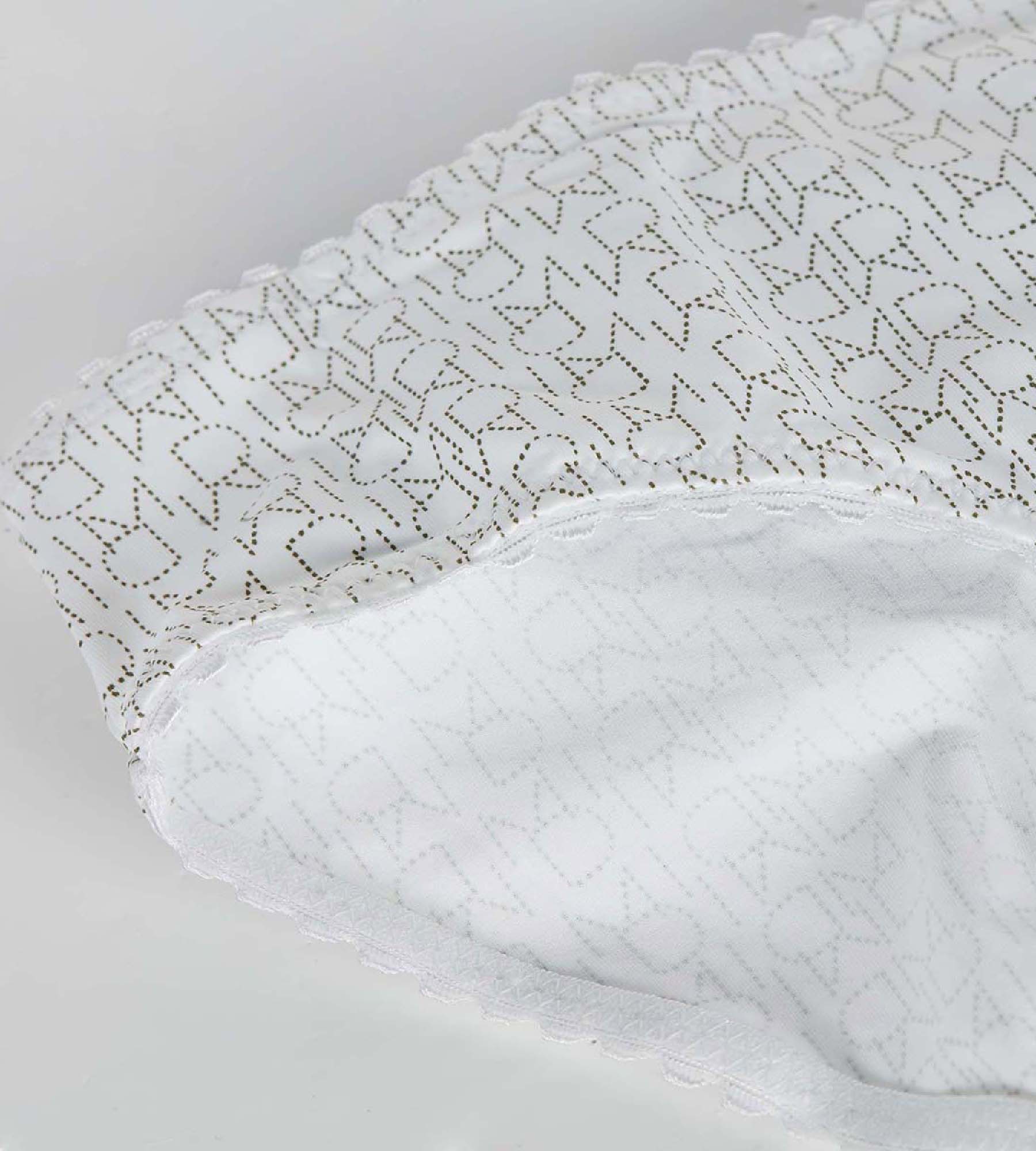 DIM White brief with logo print for girl - Dim Touch