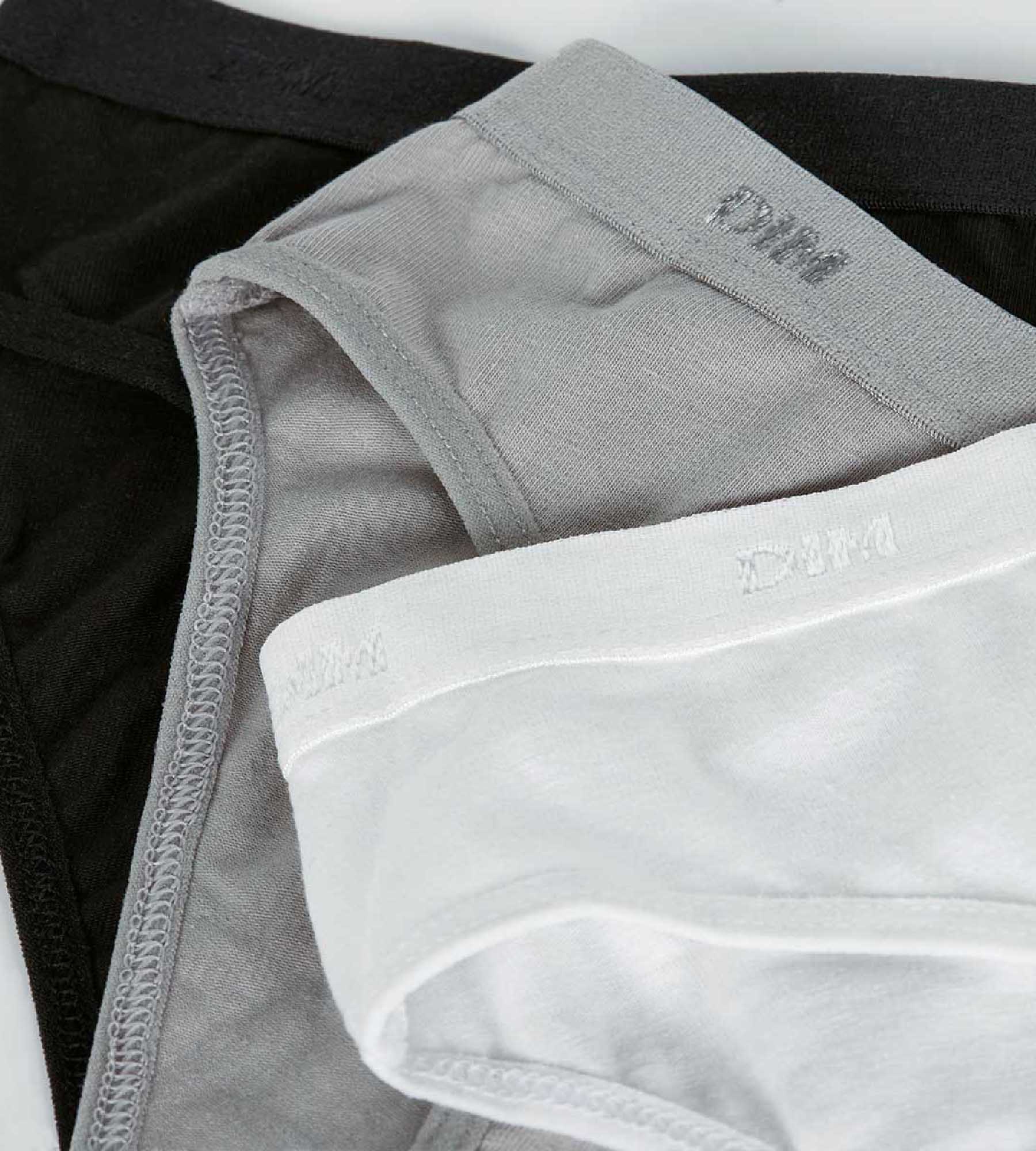 DIM Pack of 3 white, black and grey knickers Les Pockets DIM Girl