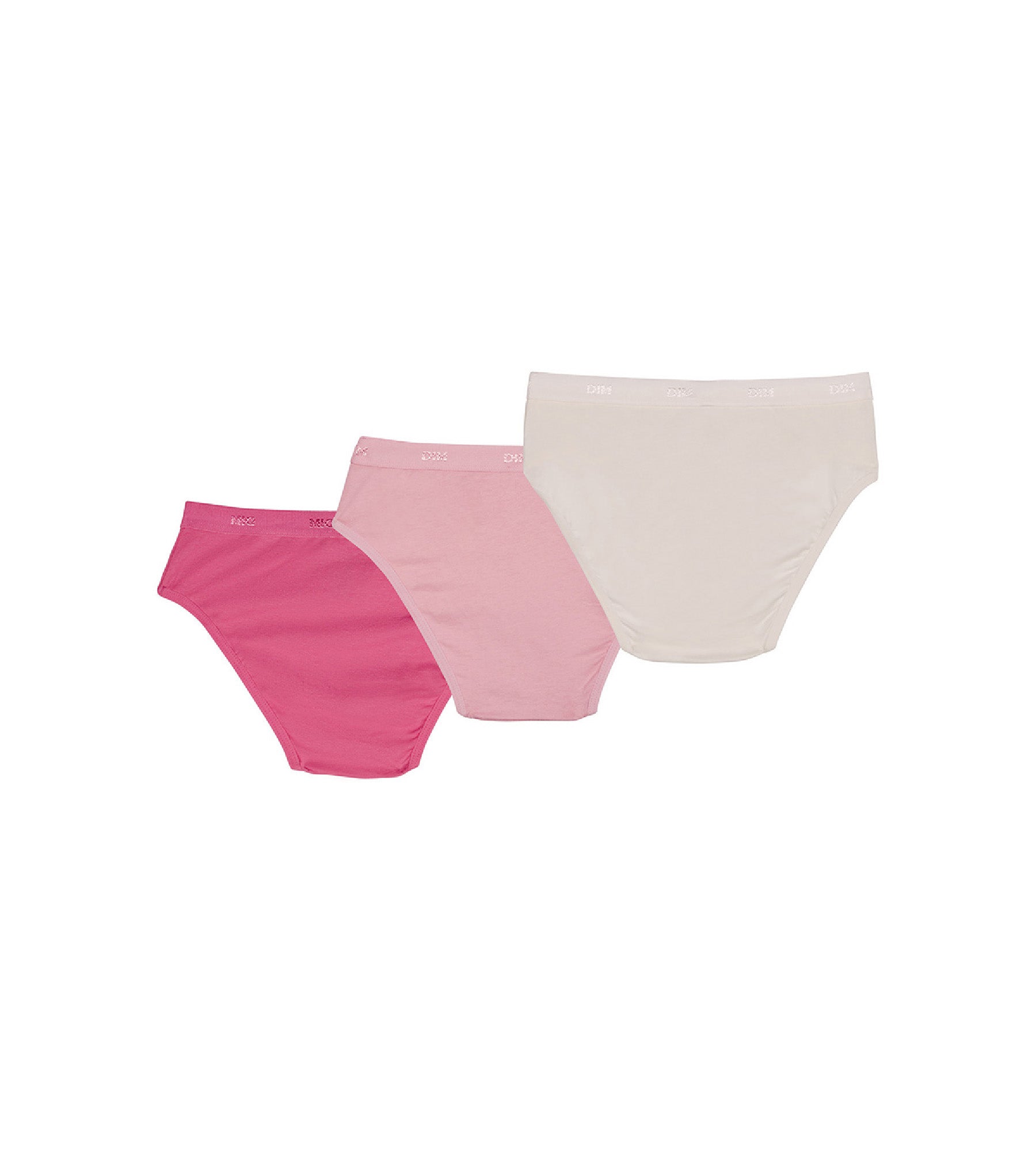 DIM Pack of 3 pearl and pink knickers Les Pockets DIM Girl