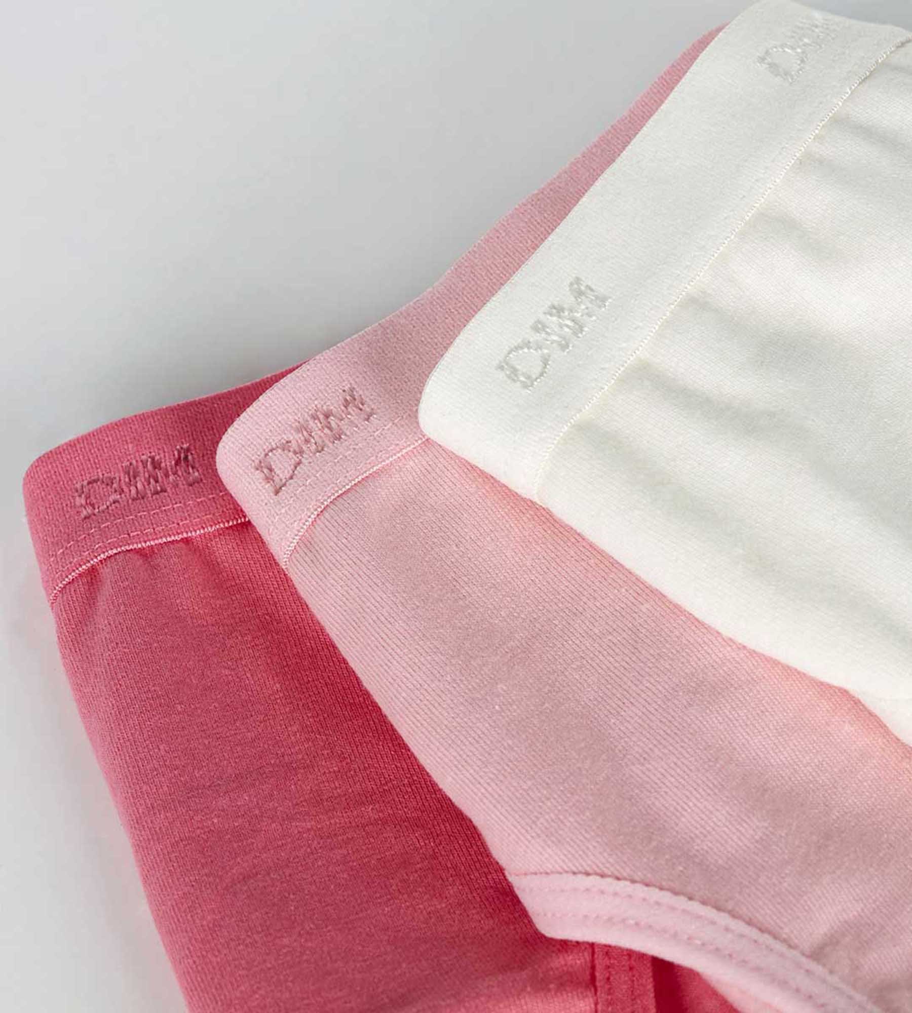 DIM Pack of 3 pearl and pink knickers Les Pockets DIM Girl