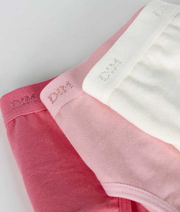 DIM Pack of 3 pearl and pink knickers Les Pockets DIM Girl