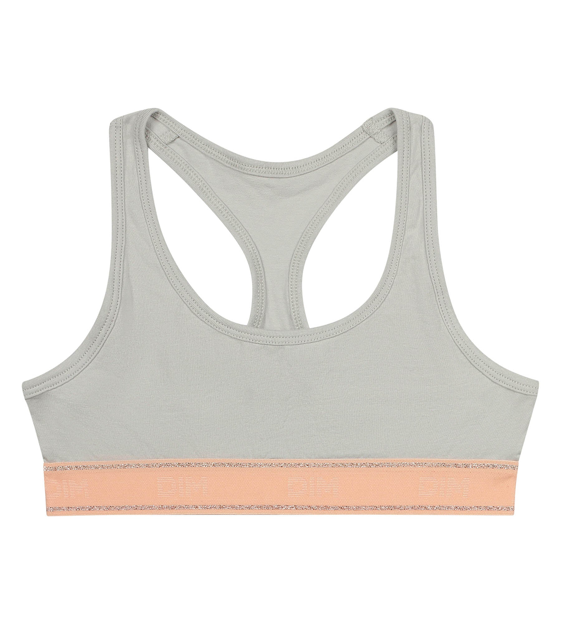 DIM Girl's grey and pink bra Dim Sport