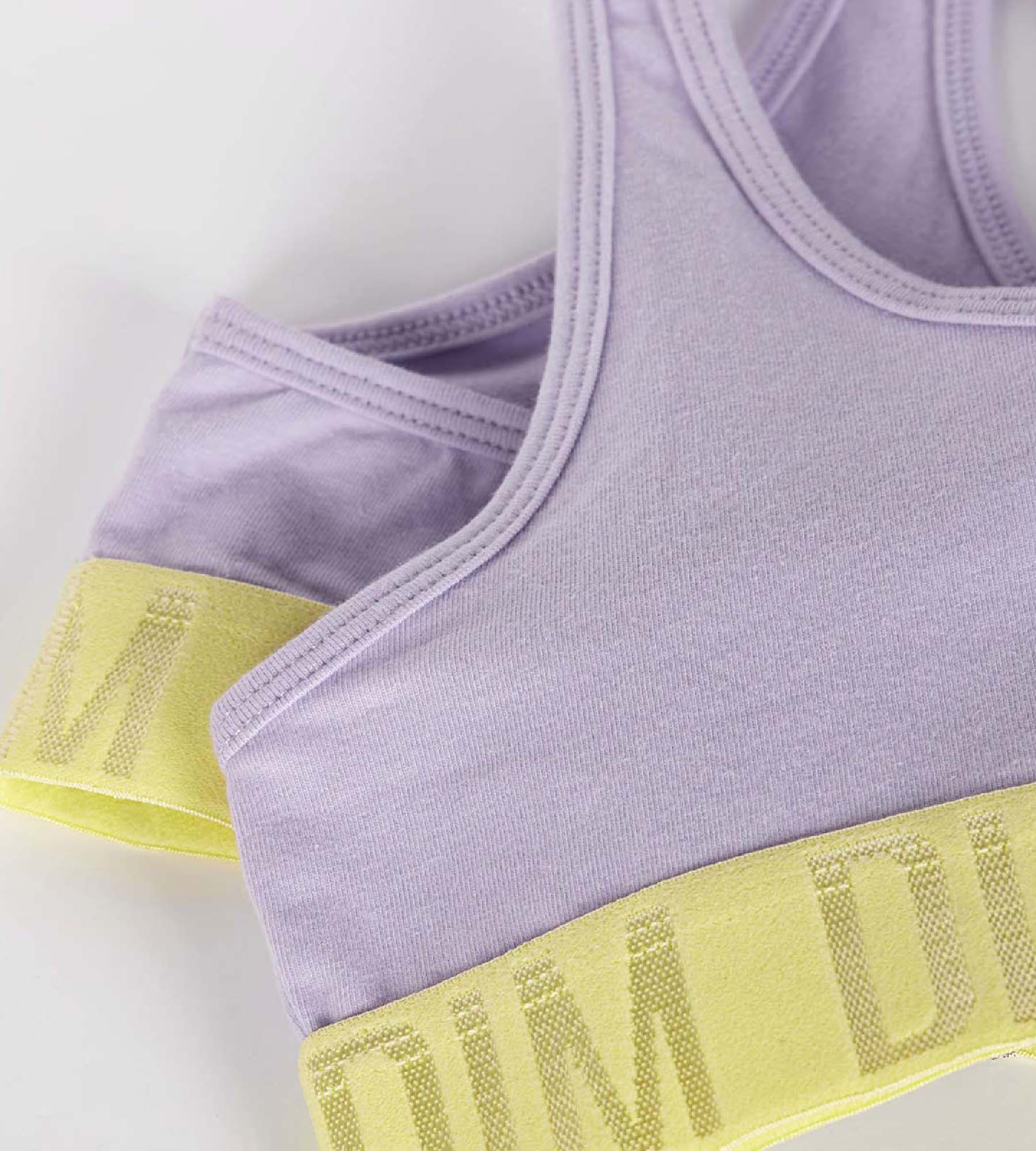 DIM Girl's Lila stretch cotton bra and Anis Dim Sport support band