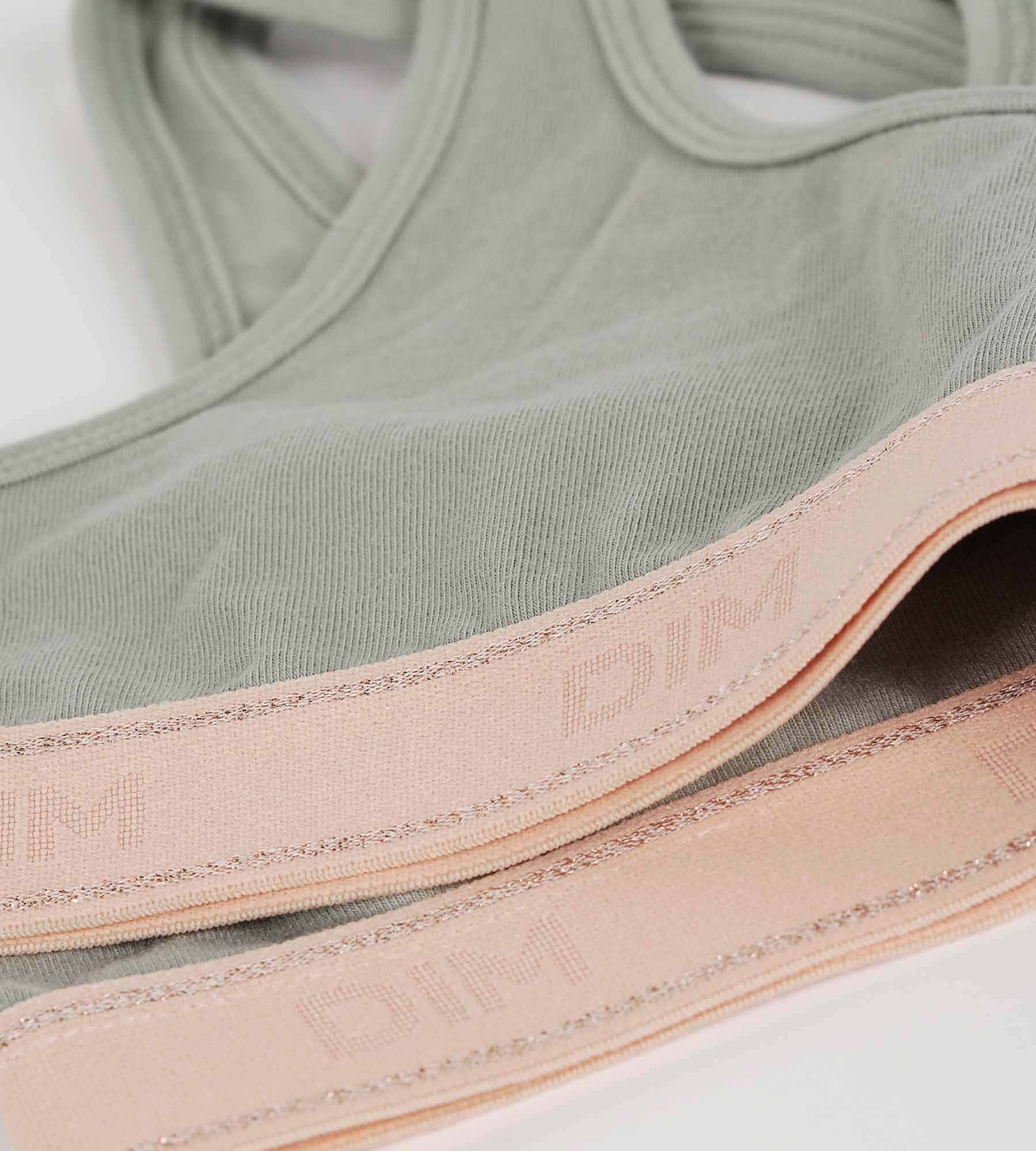 DIM Girl's green and pink bra Dim Sport