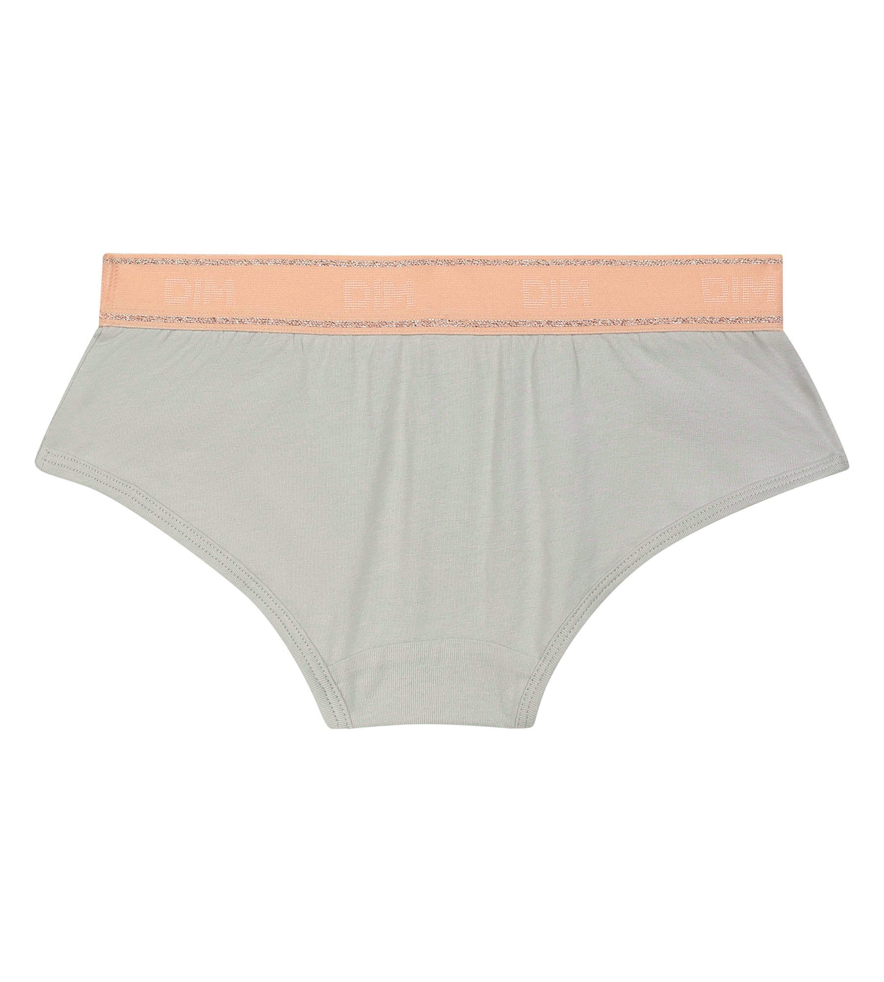 DIM Girl's Shorty Grey and Pink Dim Sport