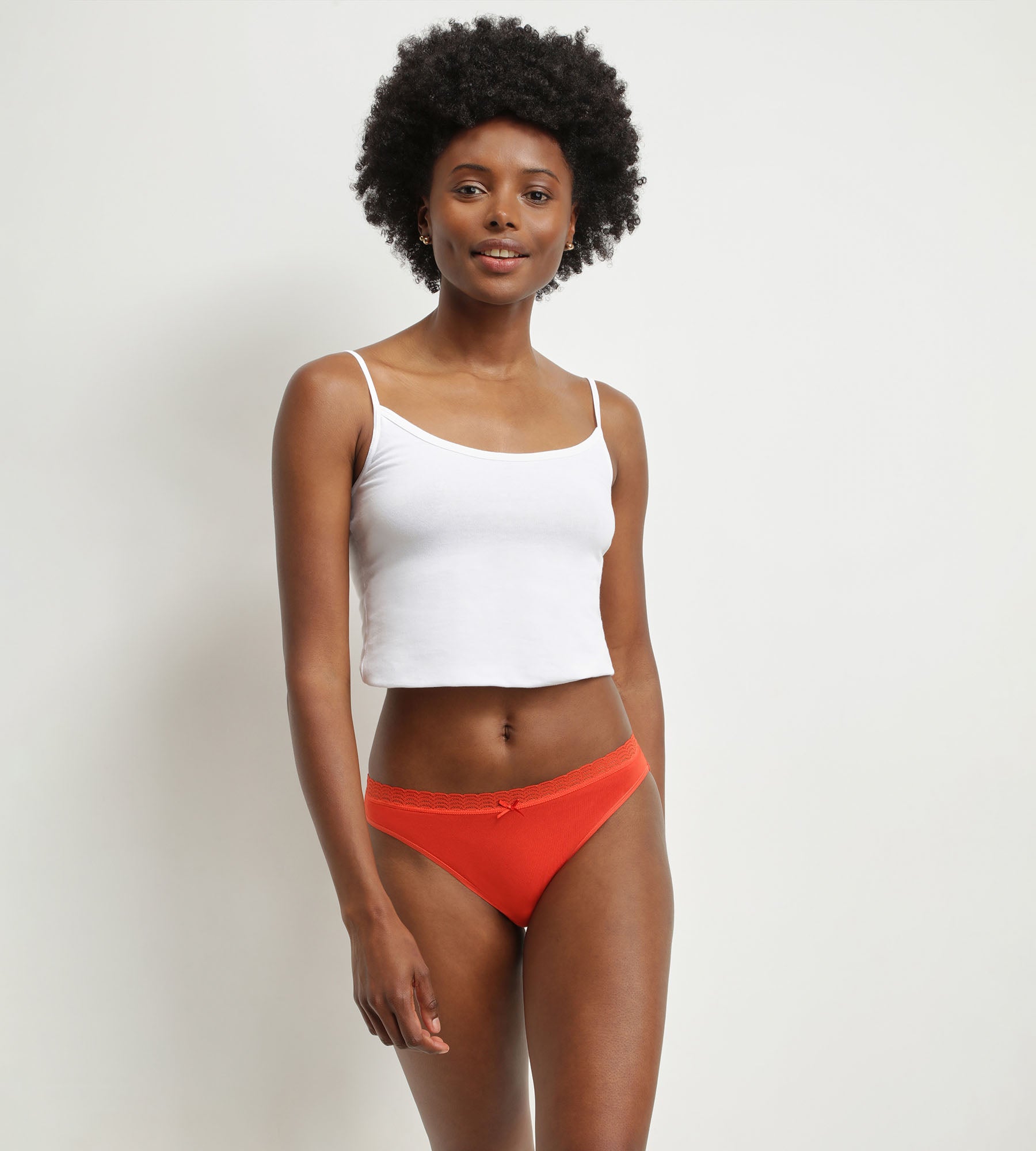 DIM Pack of 2 red and pink women's panties DIM Fashion