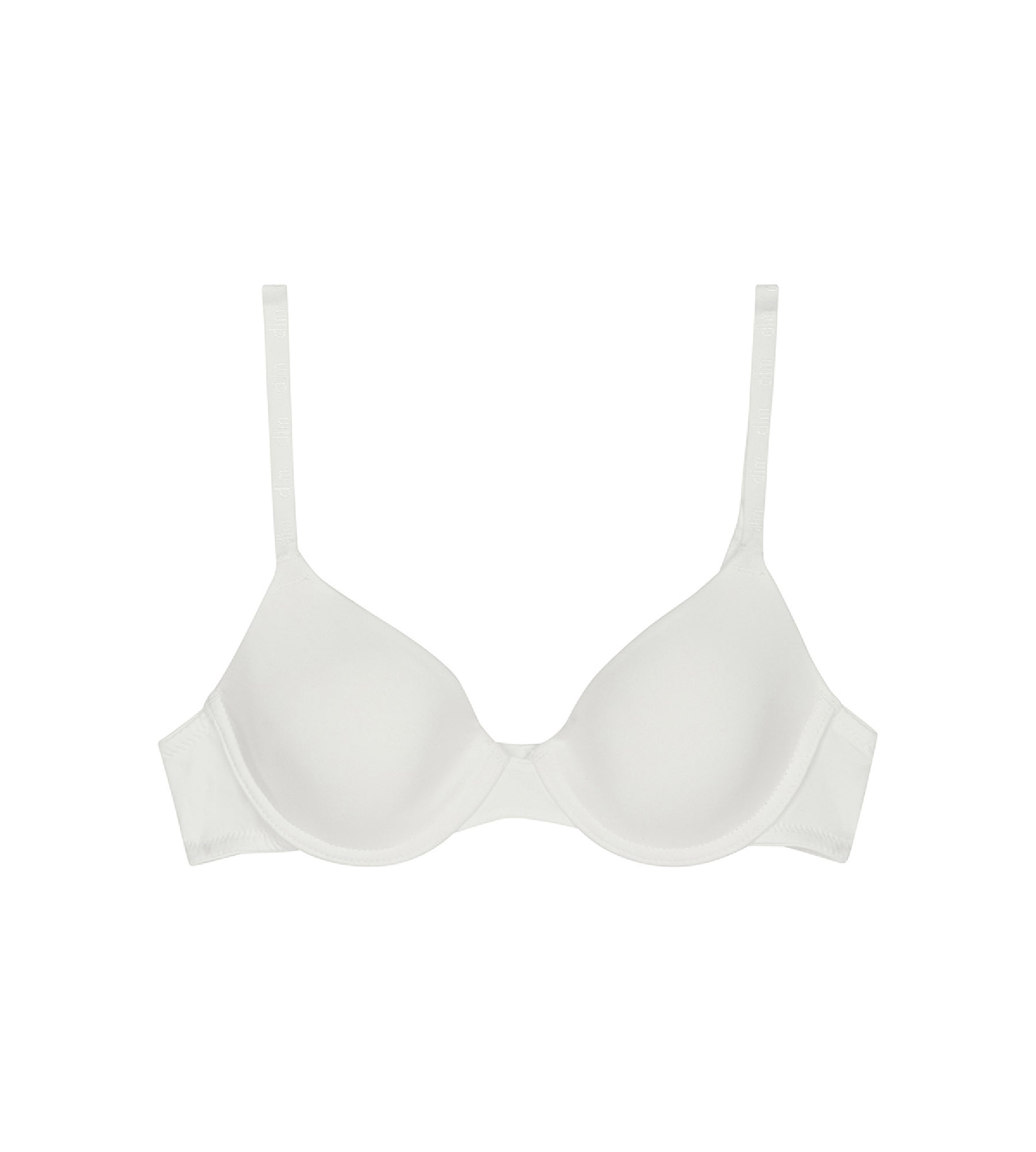 DIM Girl's white cup bra Dim Invisible