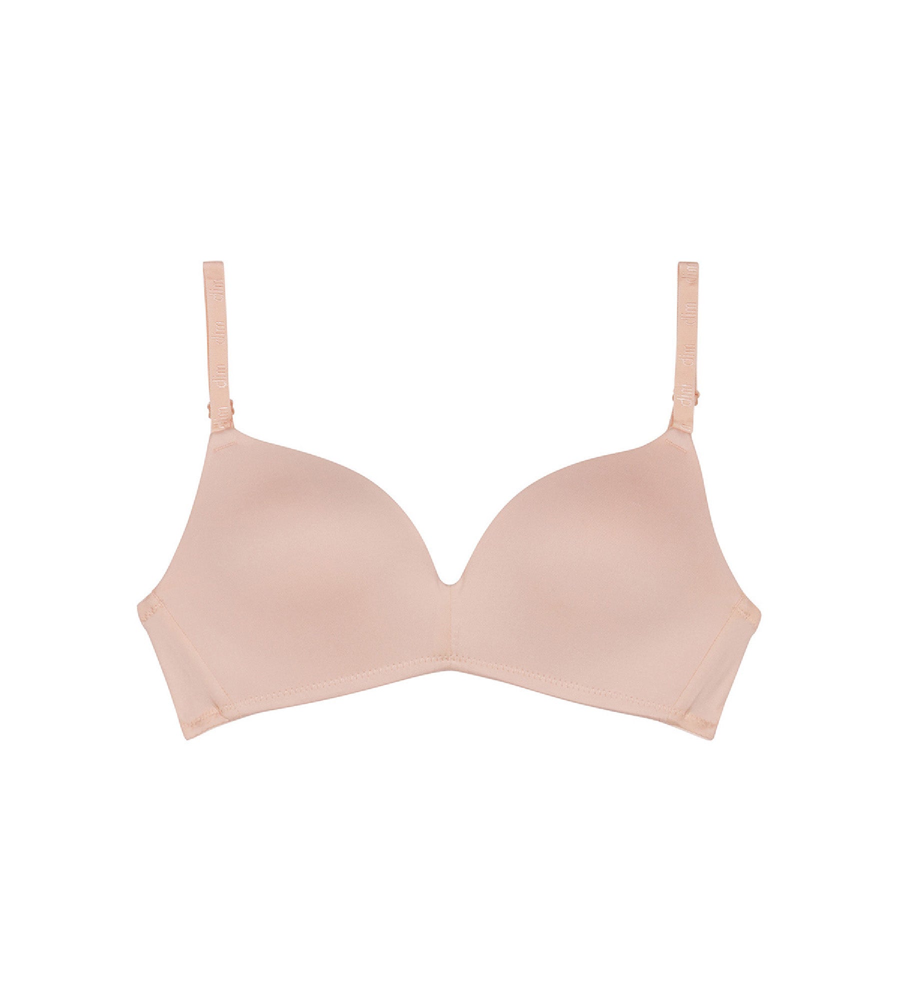 DIM Nude triangle bra with cups for girls Dim Invisible