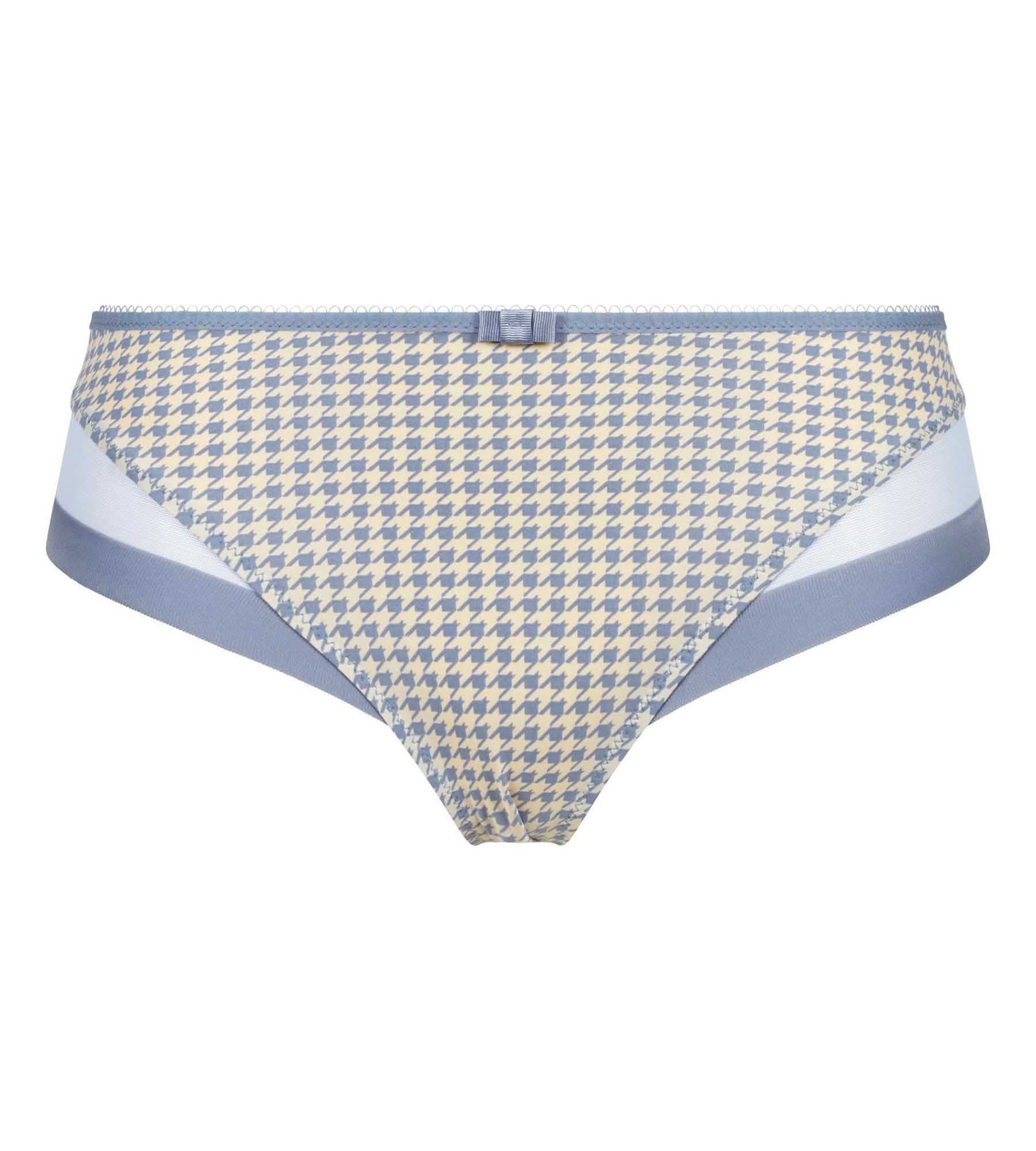DIM Semi-sheer houndstooth pattern women's panties Dim Generous