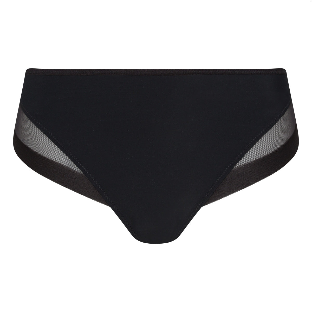DIM Dim Generous black microfibre and tulle briefs